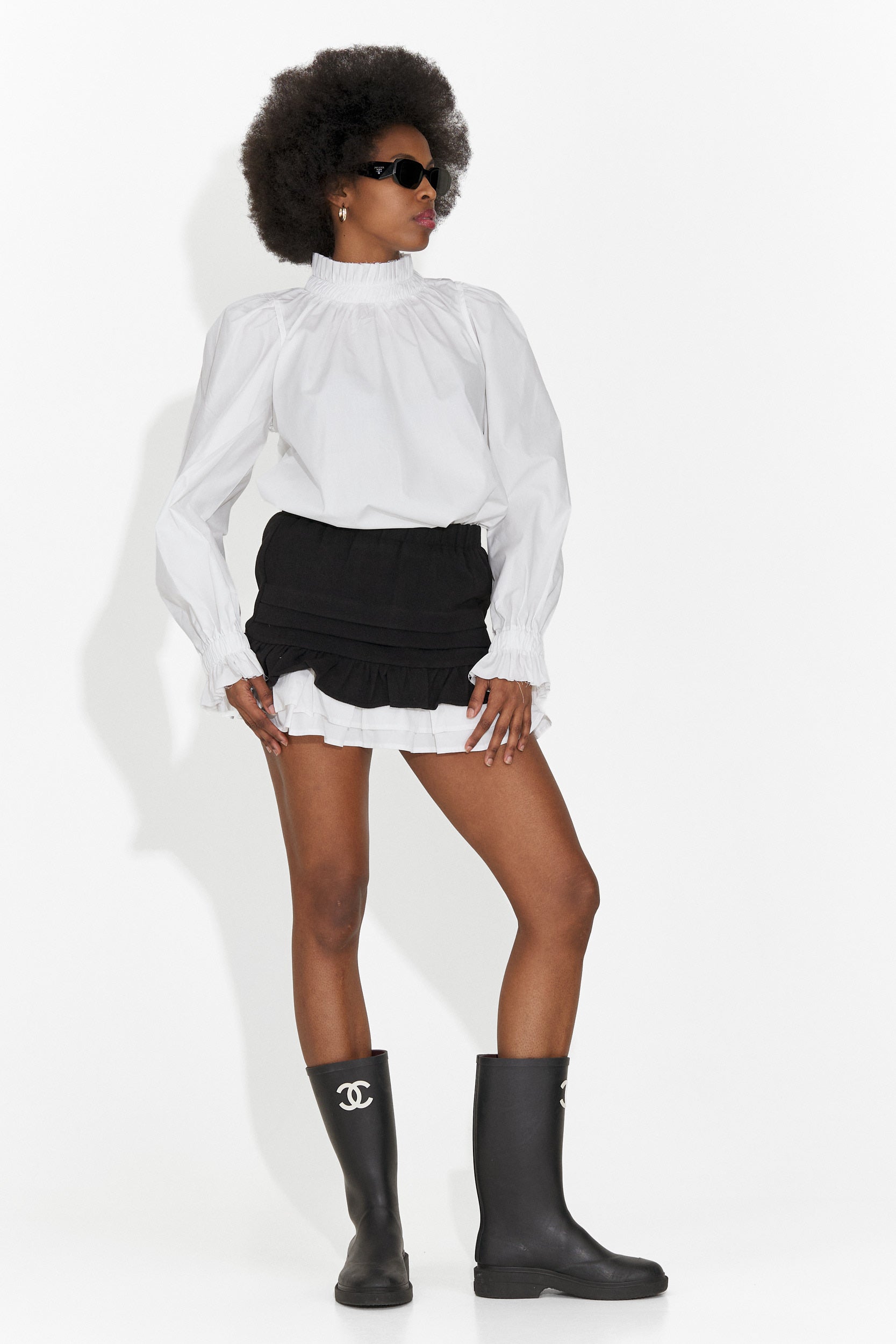 Fusta dama casual neagra Helenia Bogas