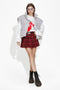 Fusta dama casual burgundy Aseva Bogas