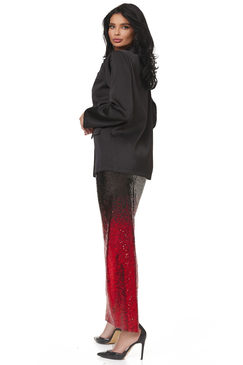 Fusta dama eleganta neagra Levideasy Bogas