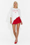 Fusta scurta rosie Gyvasela Bogas