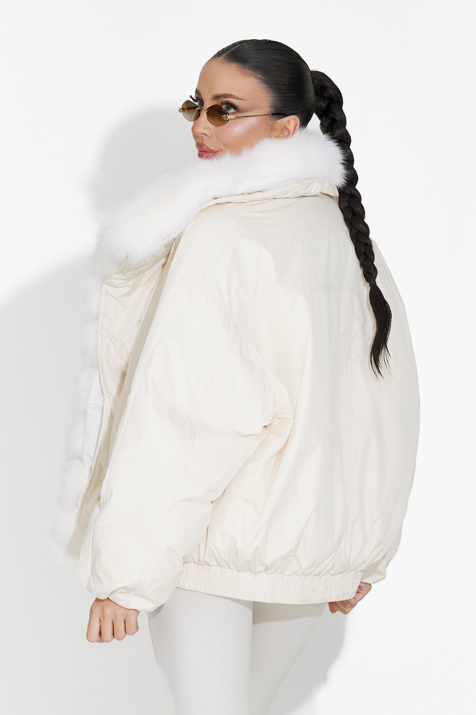 Arvion Bogas Casual Beige Women's Jacket