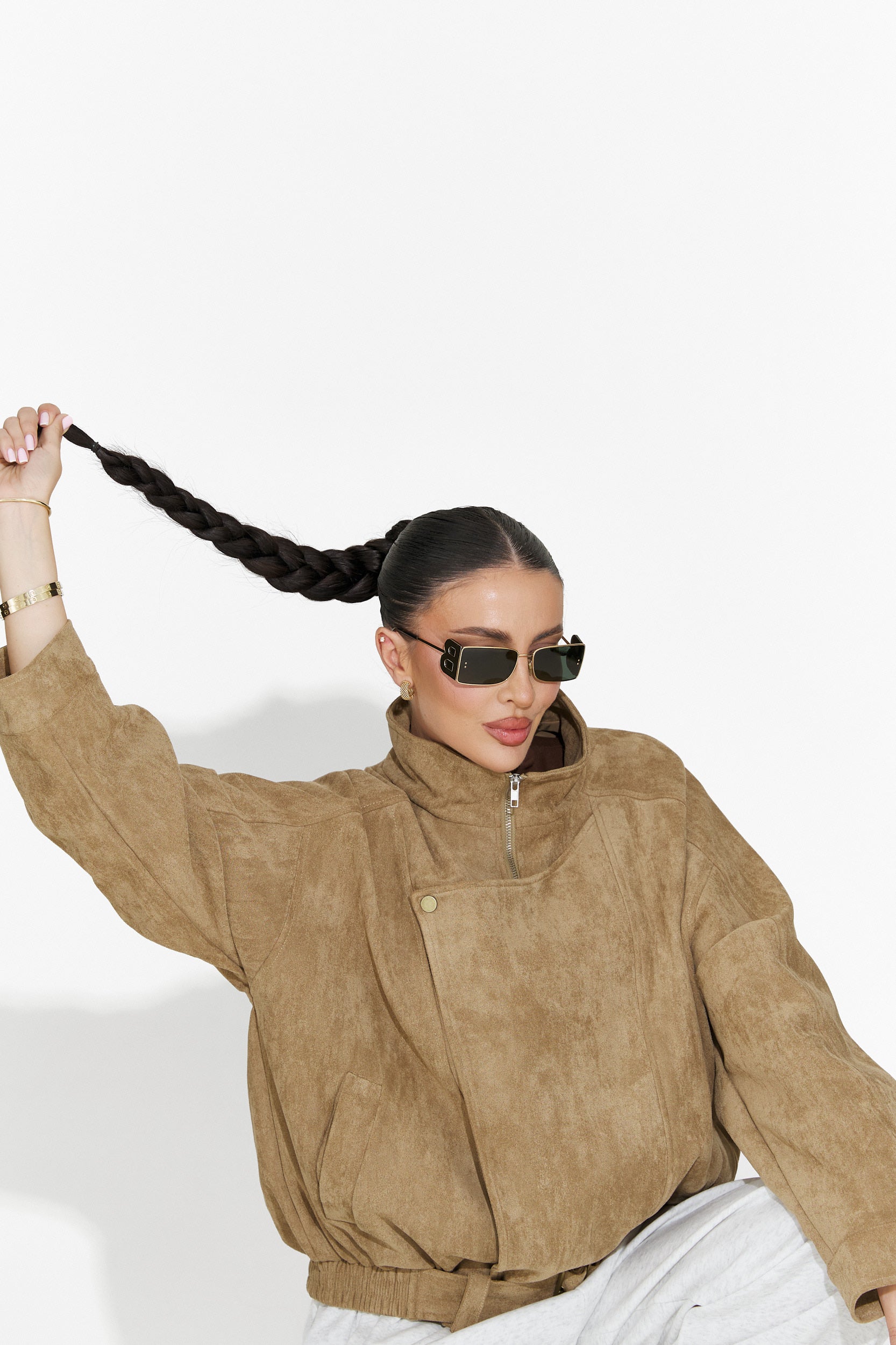 Geaca dama casual bej Ismoria Bogas