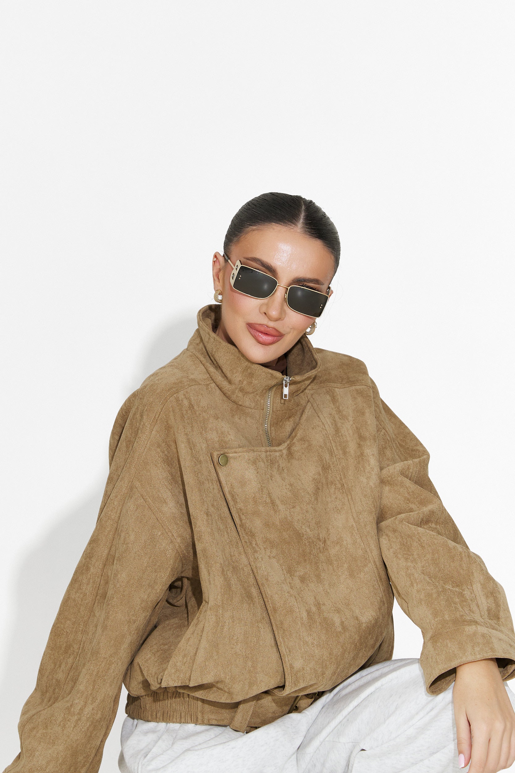 Geaca dama casual bej Ismoria Bogas