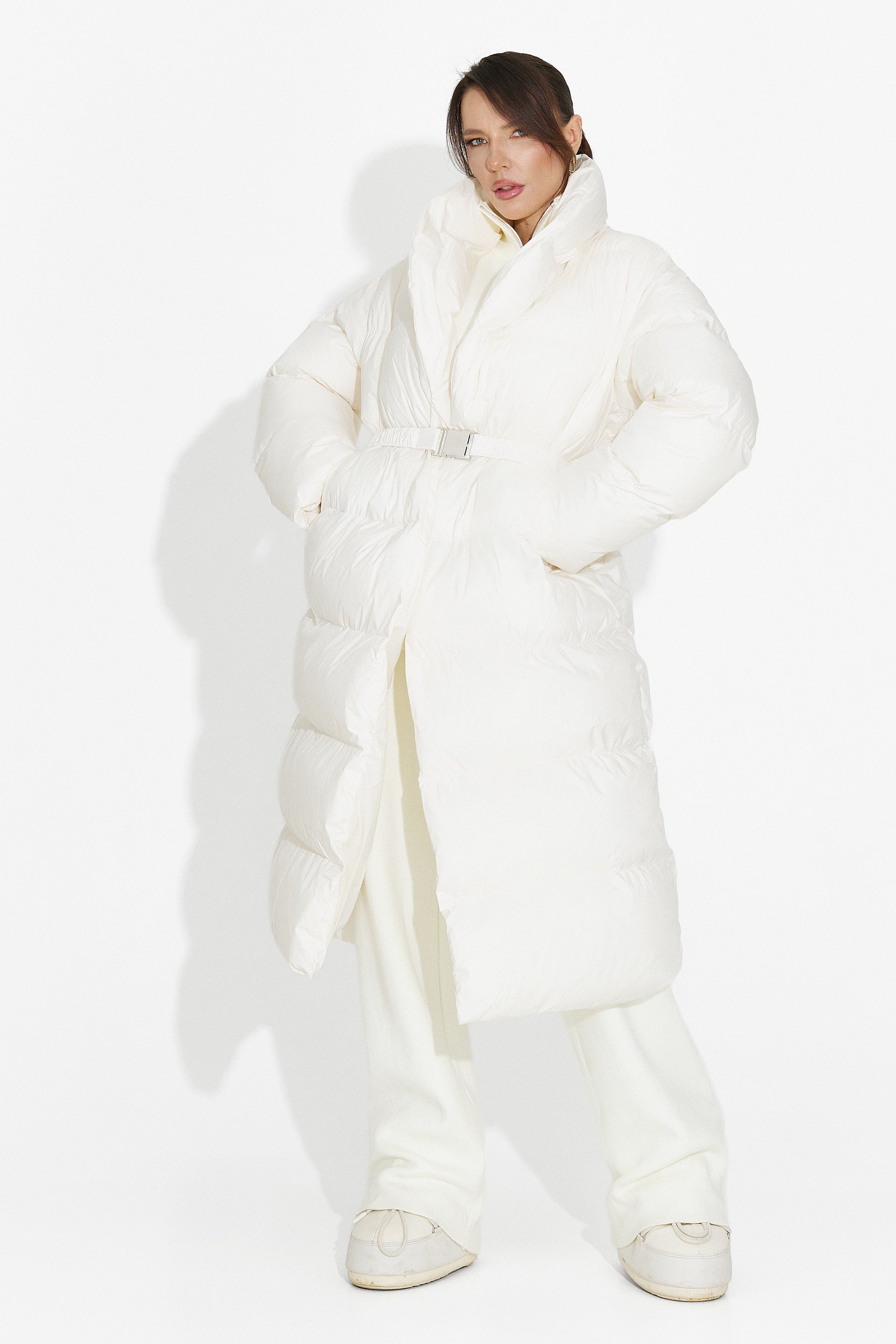 Beige casual women's jacket Kisalia Bogas