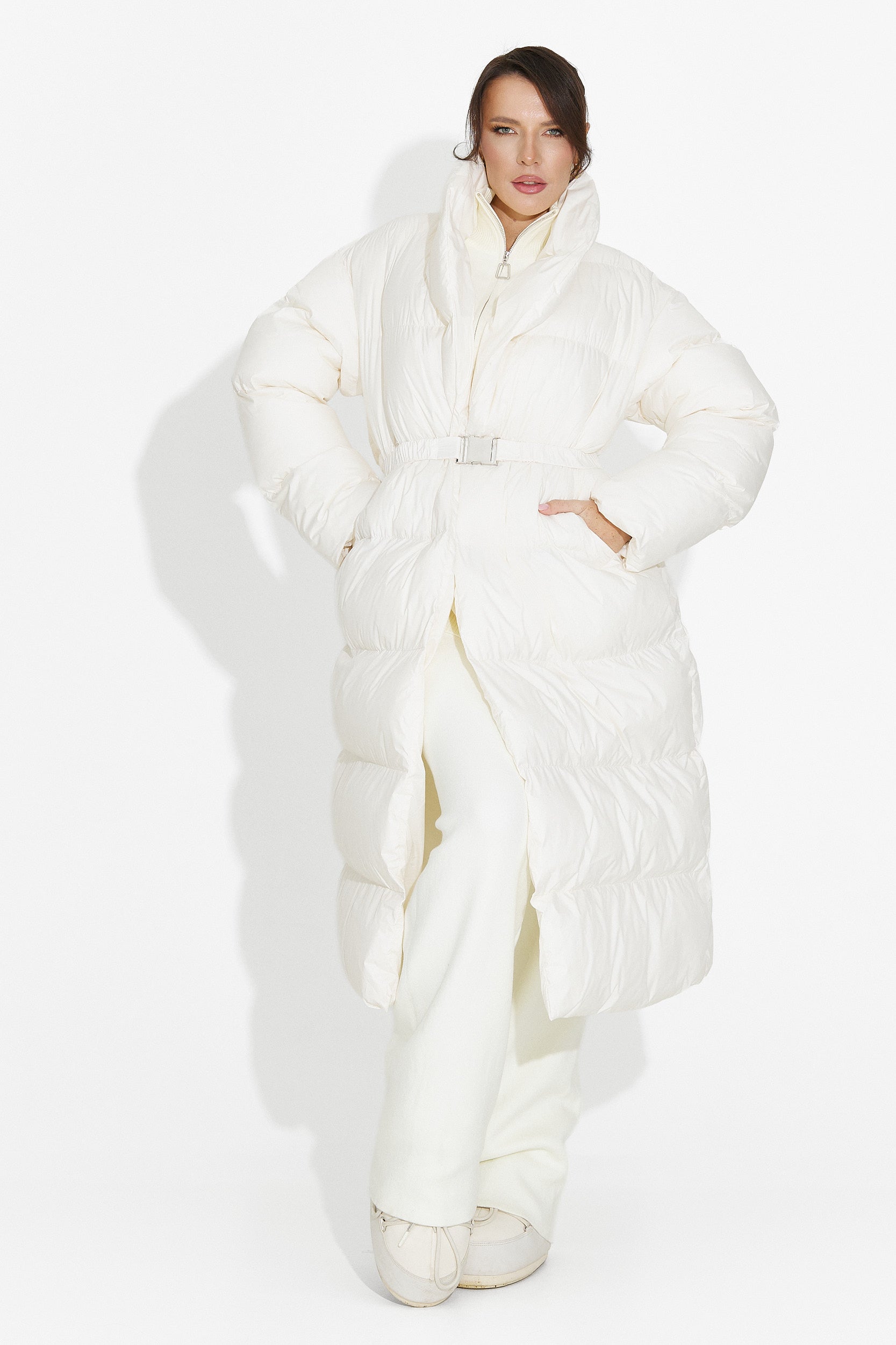 Beige casual women's jacket Kisalia Bogas