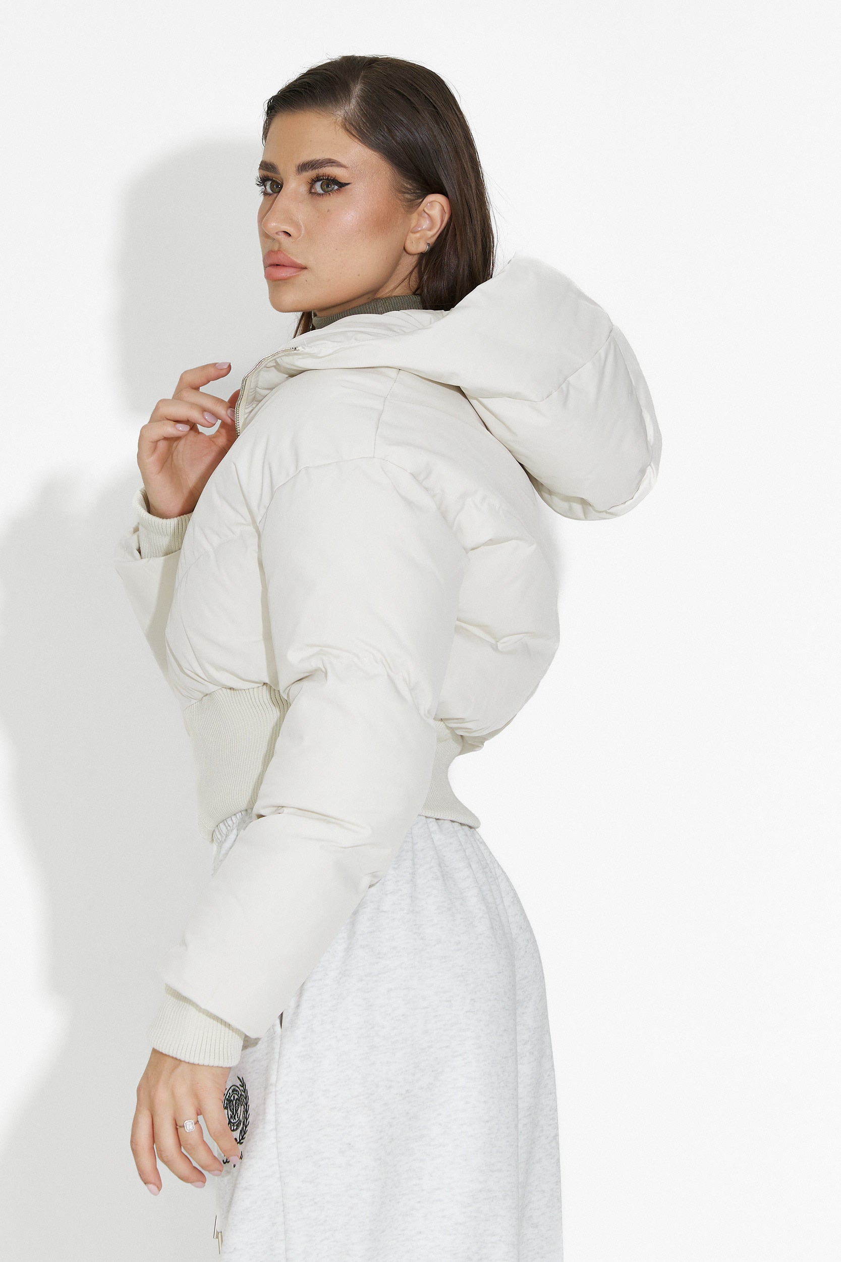 Lumaya Bogas Casual Beige Women's Jacket