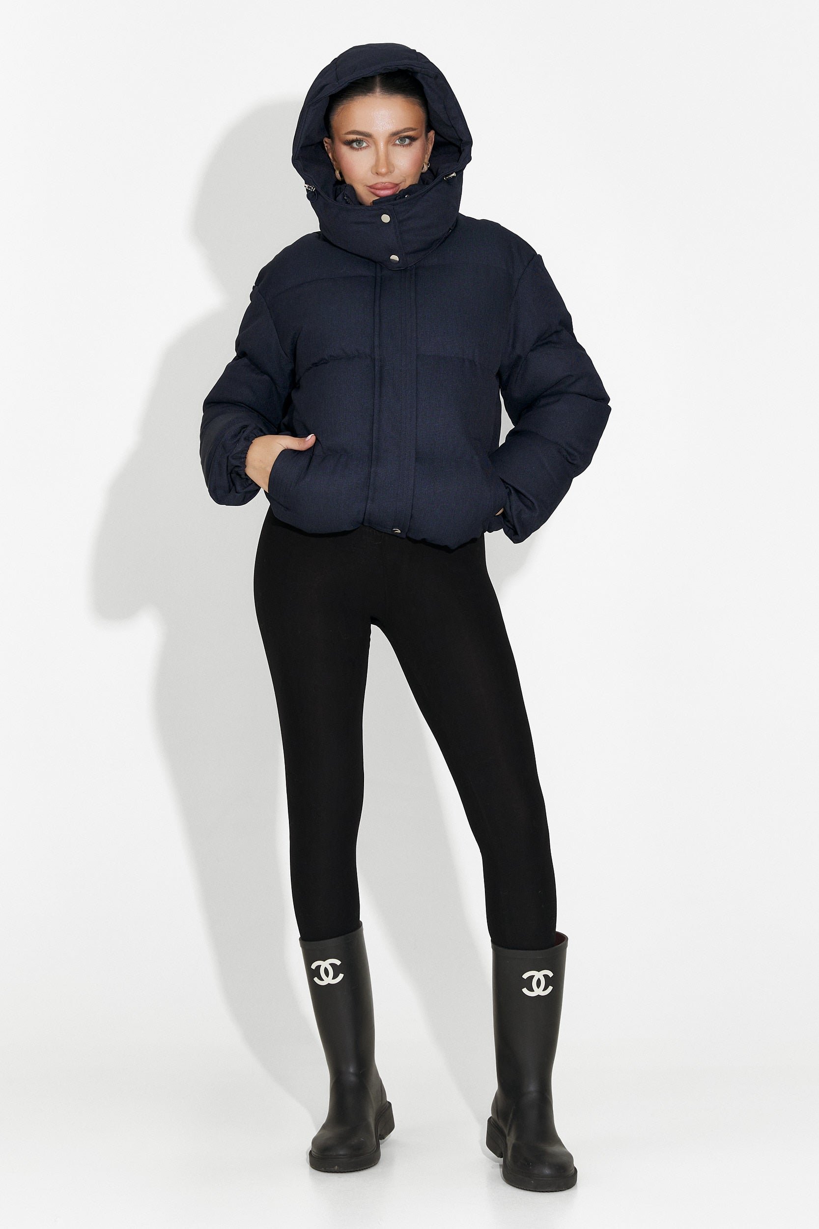 Luisana Bogas Navy Blue Casual Women's Jacket