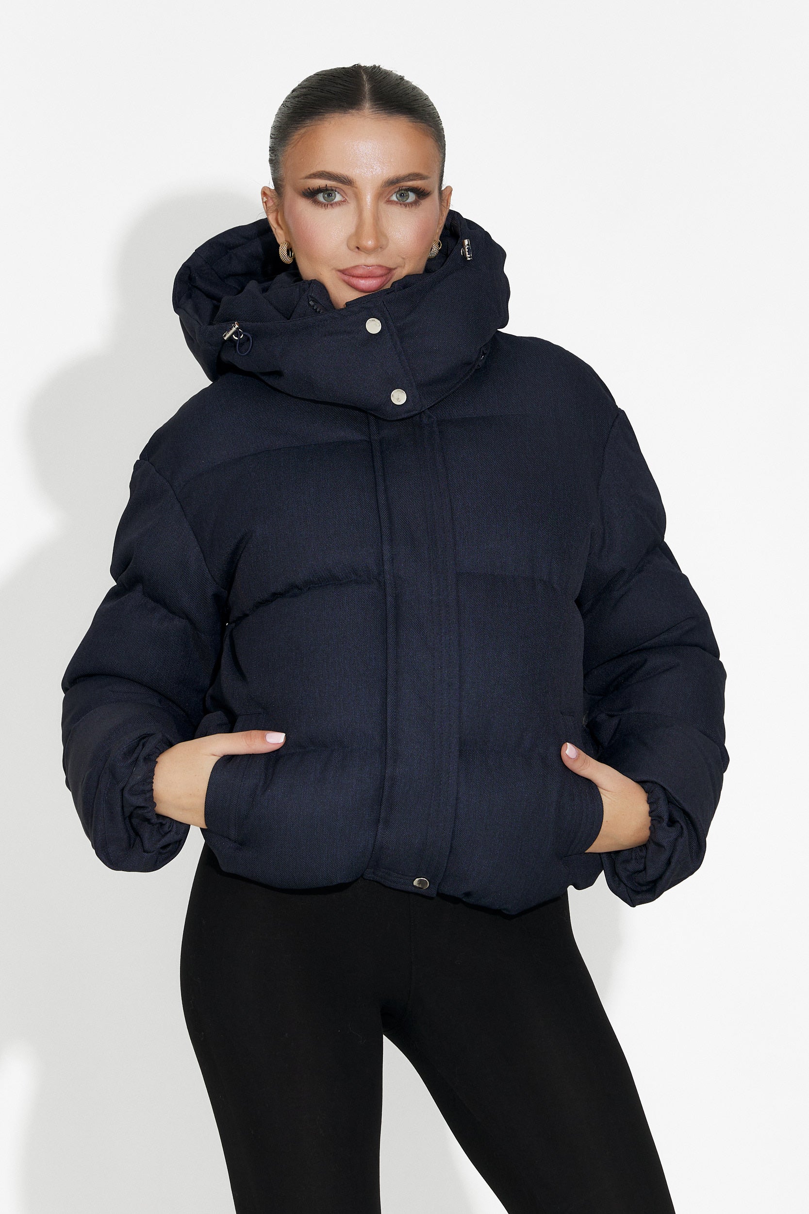 Luisana Bogas Navy Blue Casual Women's Jacket