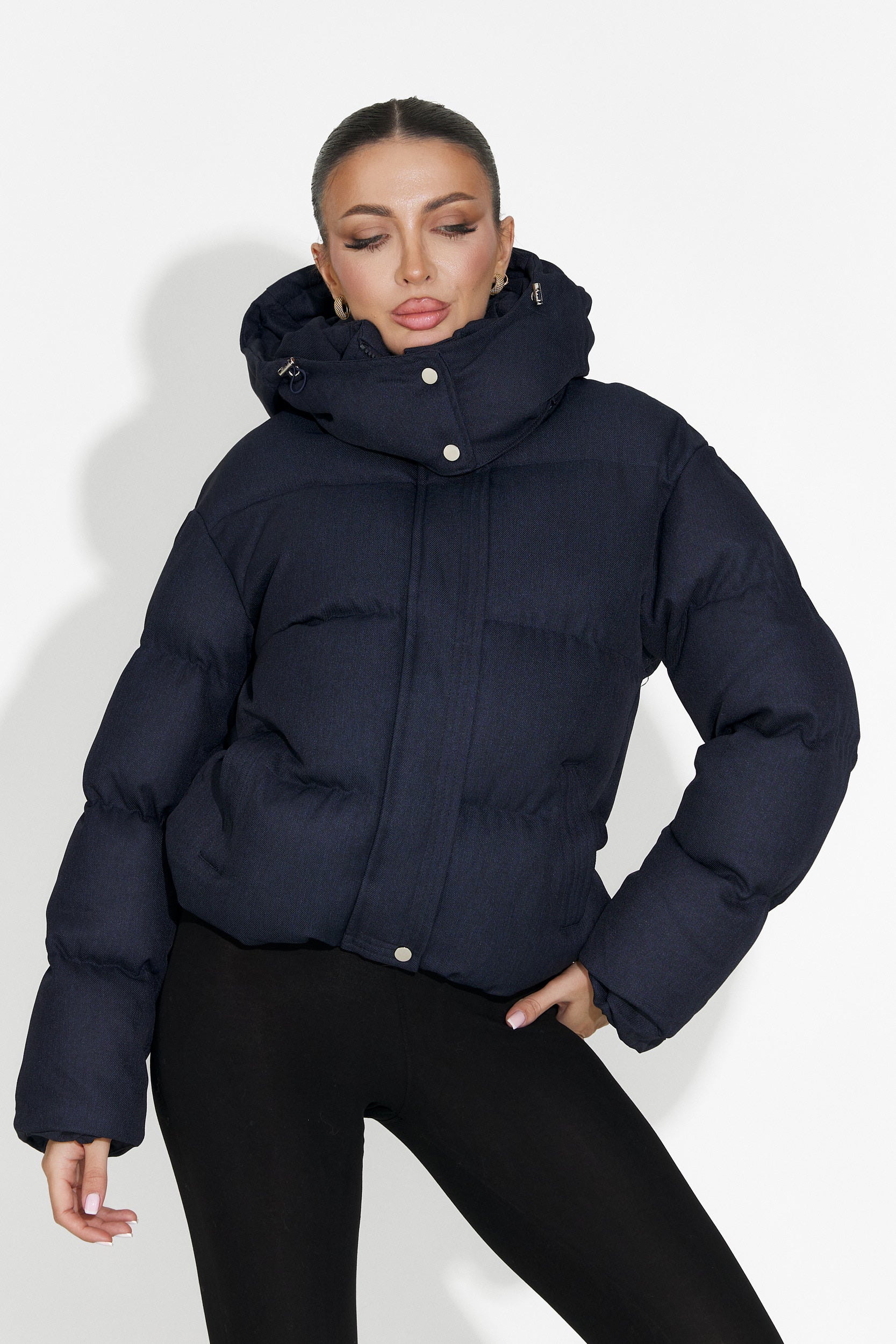 Luisana Bogas Navy Blue Casual Women's Jacket