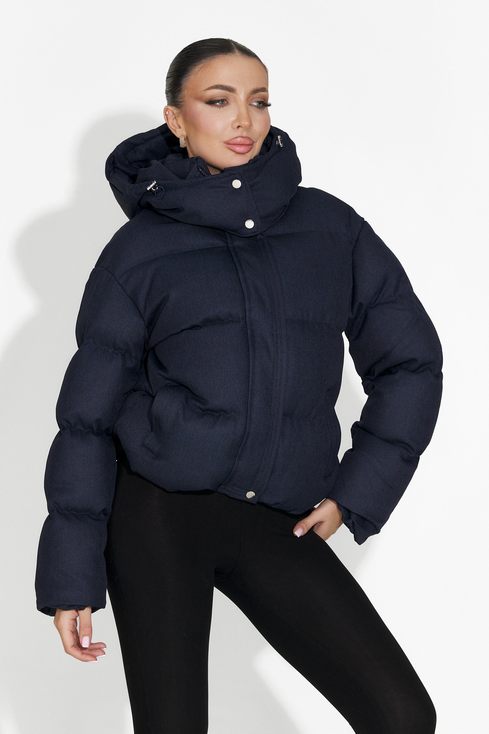 Luisana Bogas Navy Blue Casual Women's Jacket