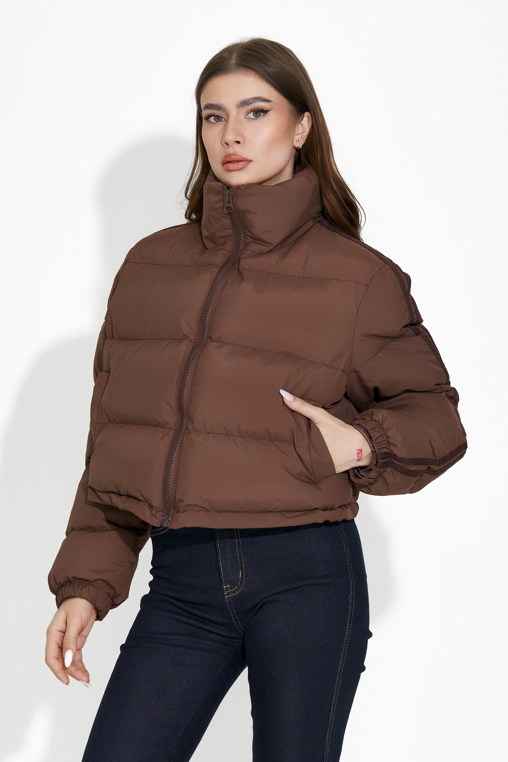 Dalinda Bogas brown casual women's jacket