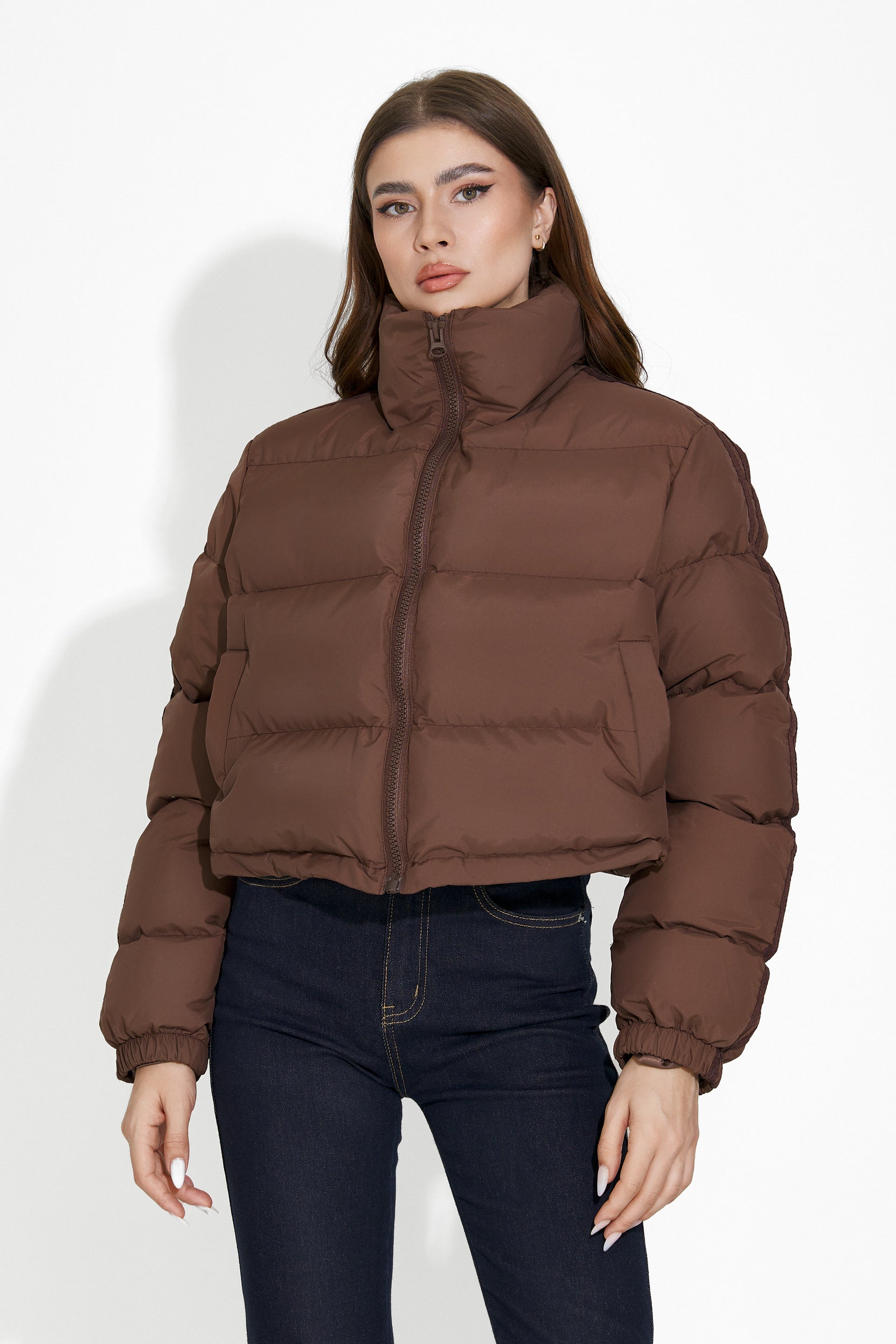 Dalinda Bogas brown casual women's jacket