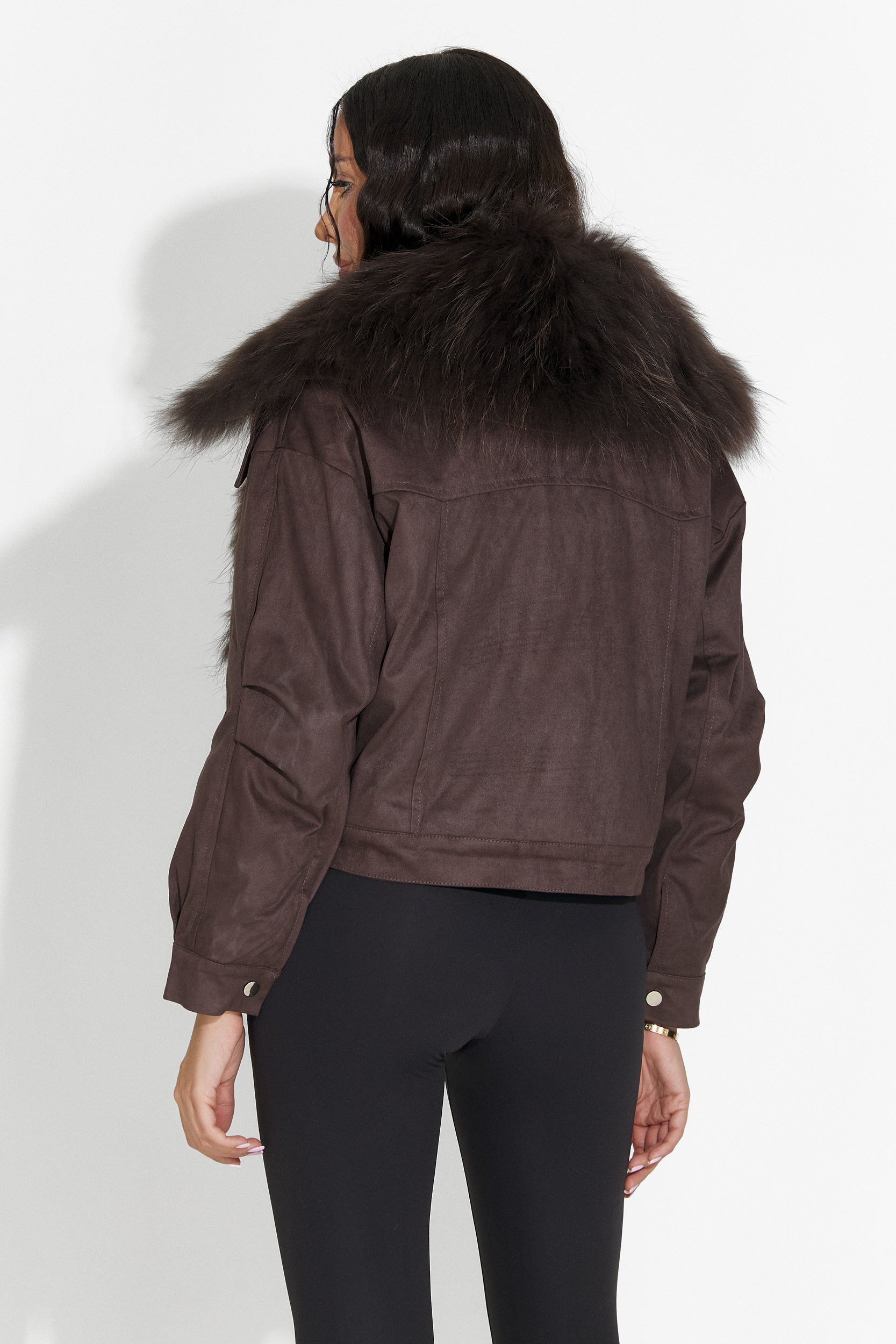 Women's casual brown jacket Dresara Bogas