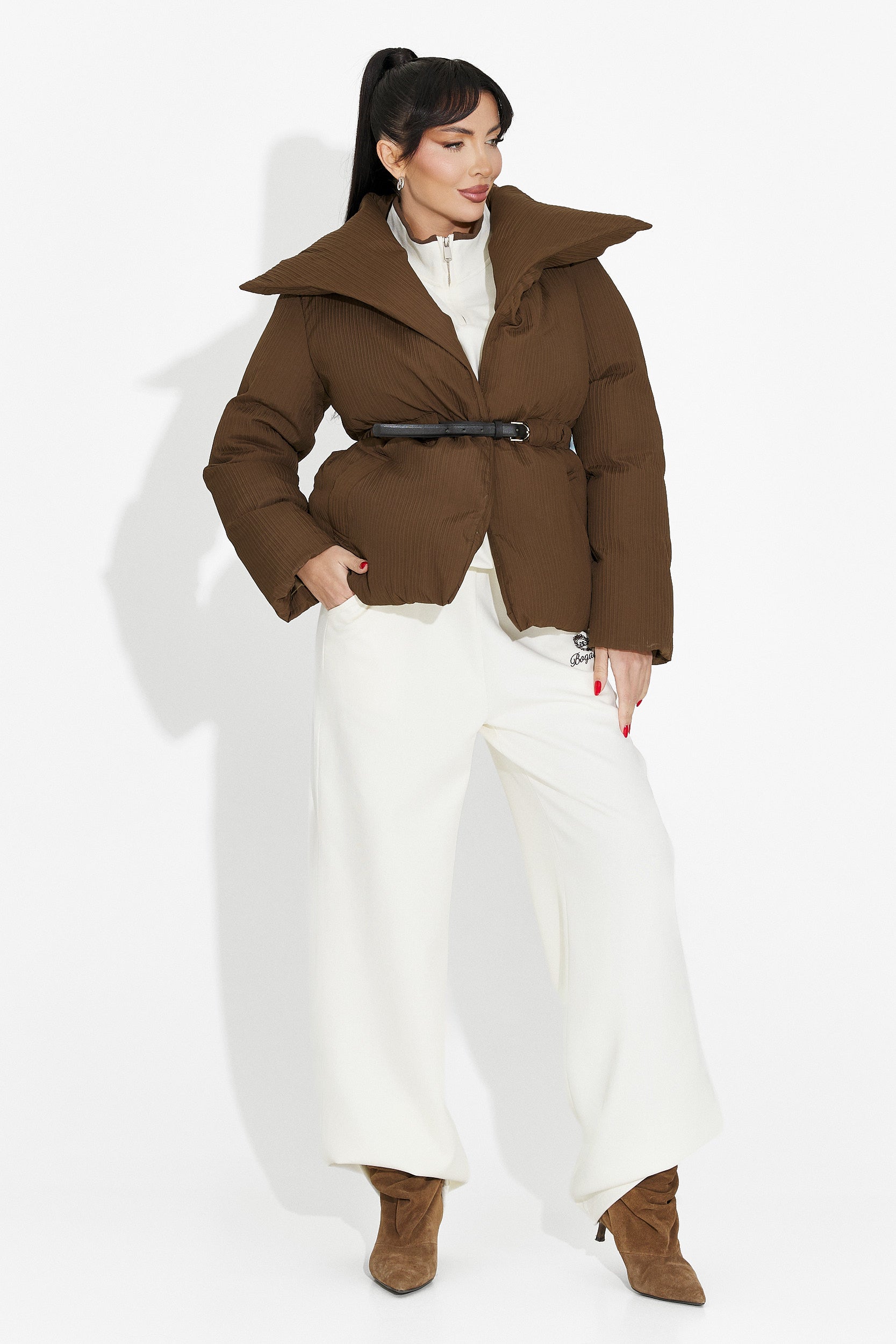 Women's casual brown jacket Kenyra Bogas