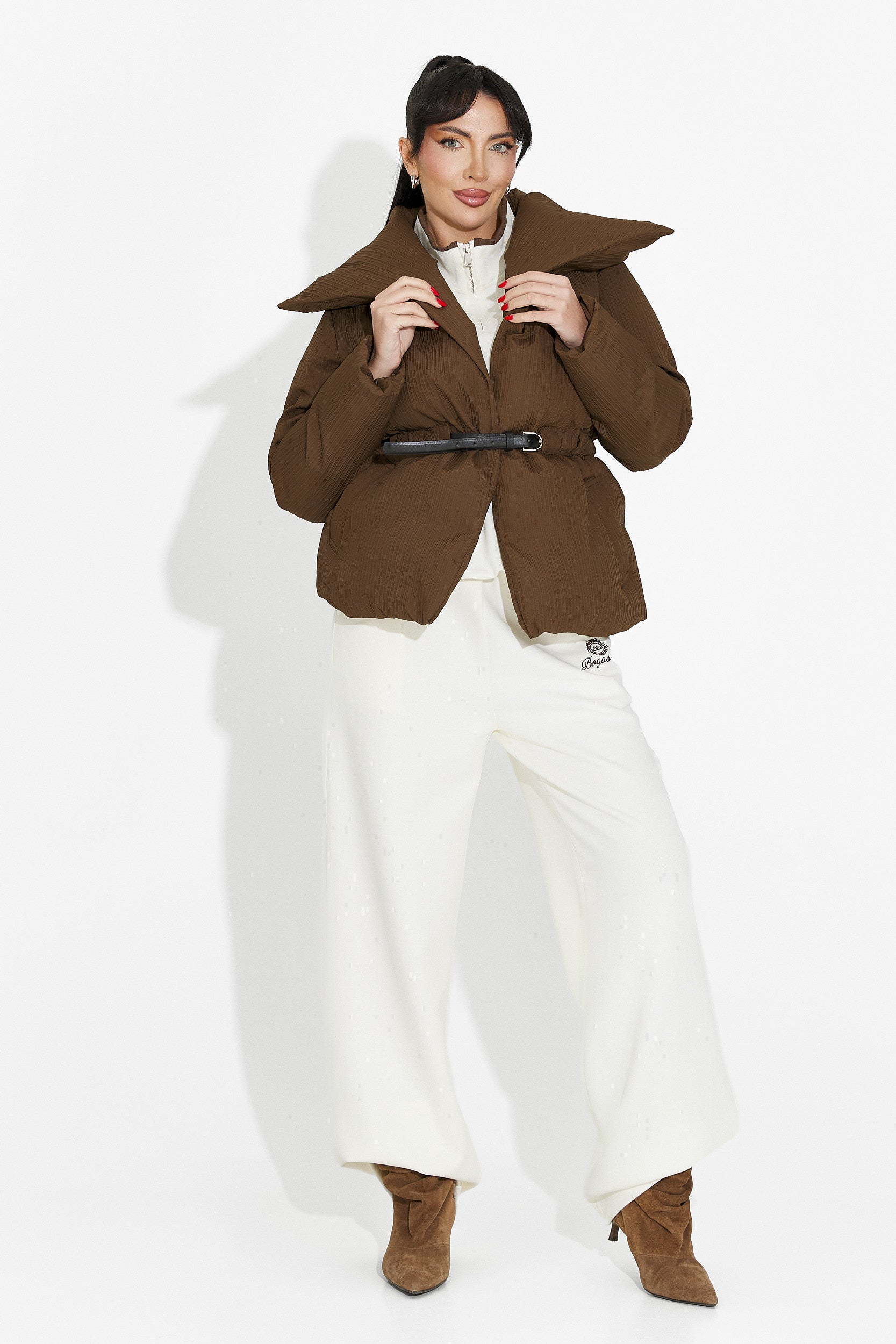 Women's casual brown jacket Kenyra Bogas