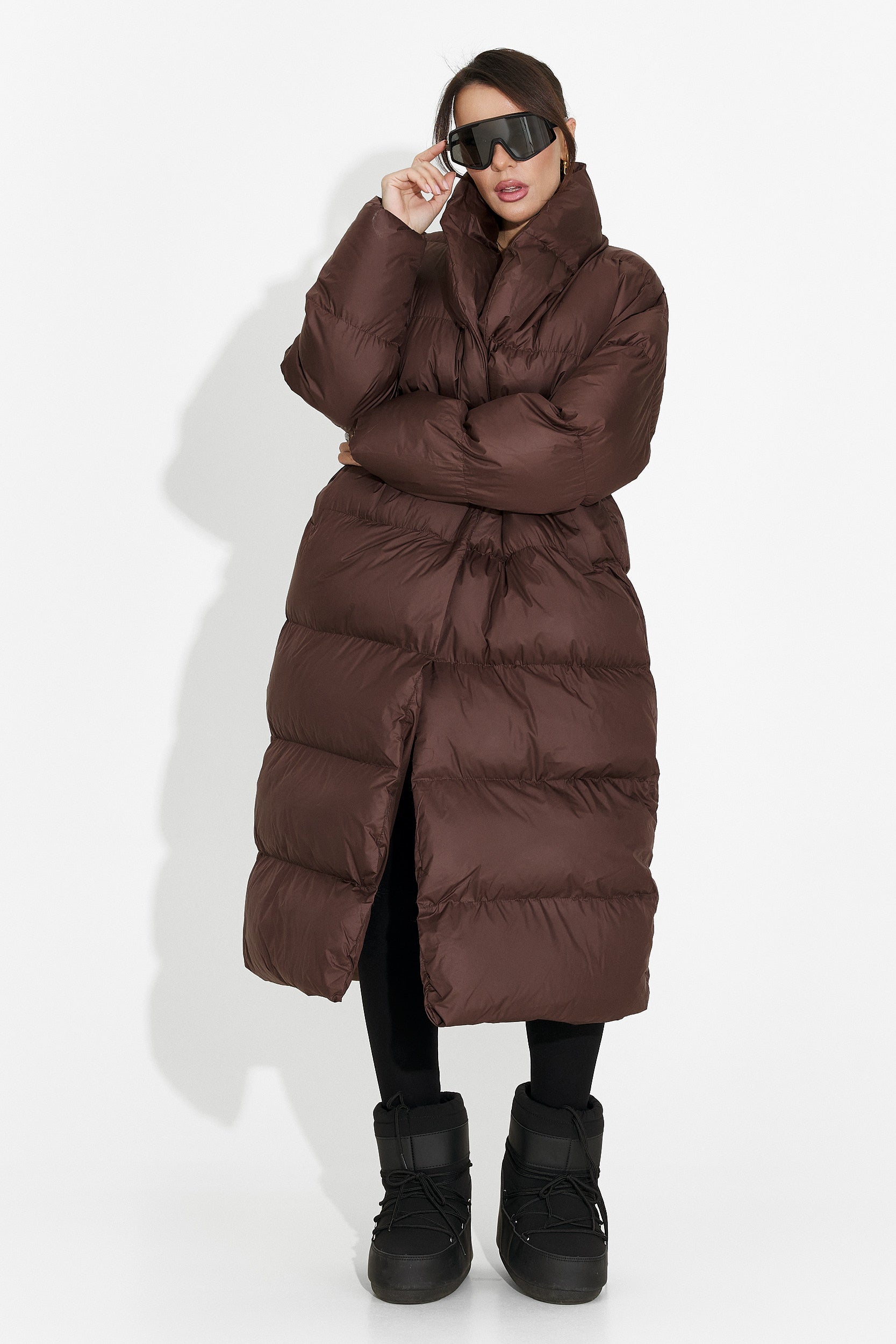 Women's casual brown jacket Kisalia Bogas