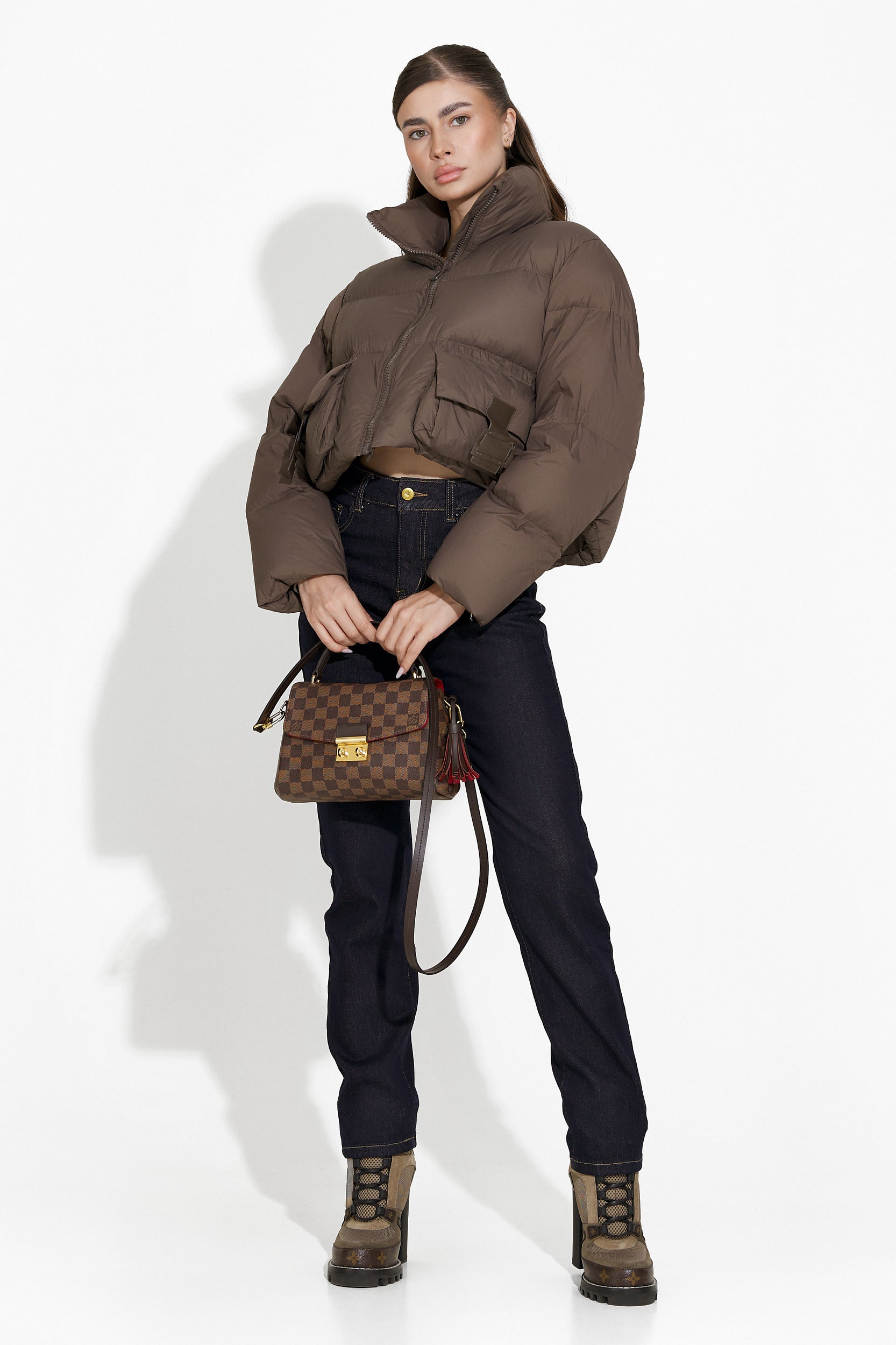 Zeyla Bogas brown casual women's jacket