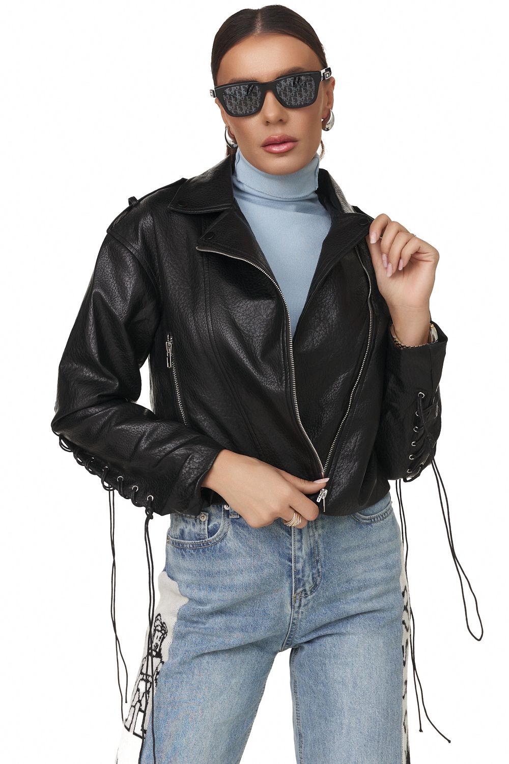 Geaca dama casual neagra Cristay Bogas
