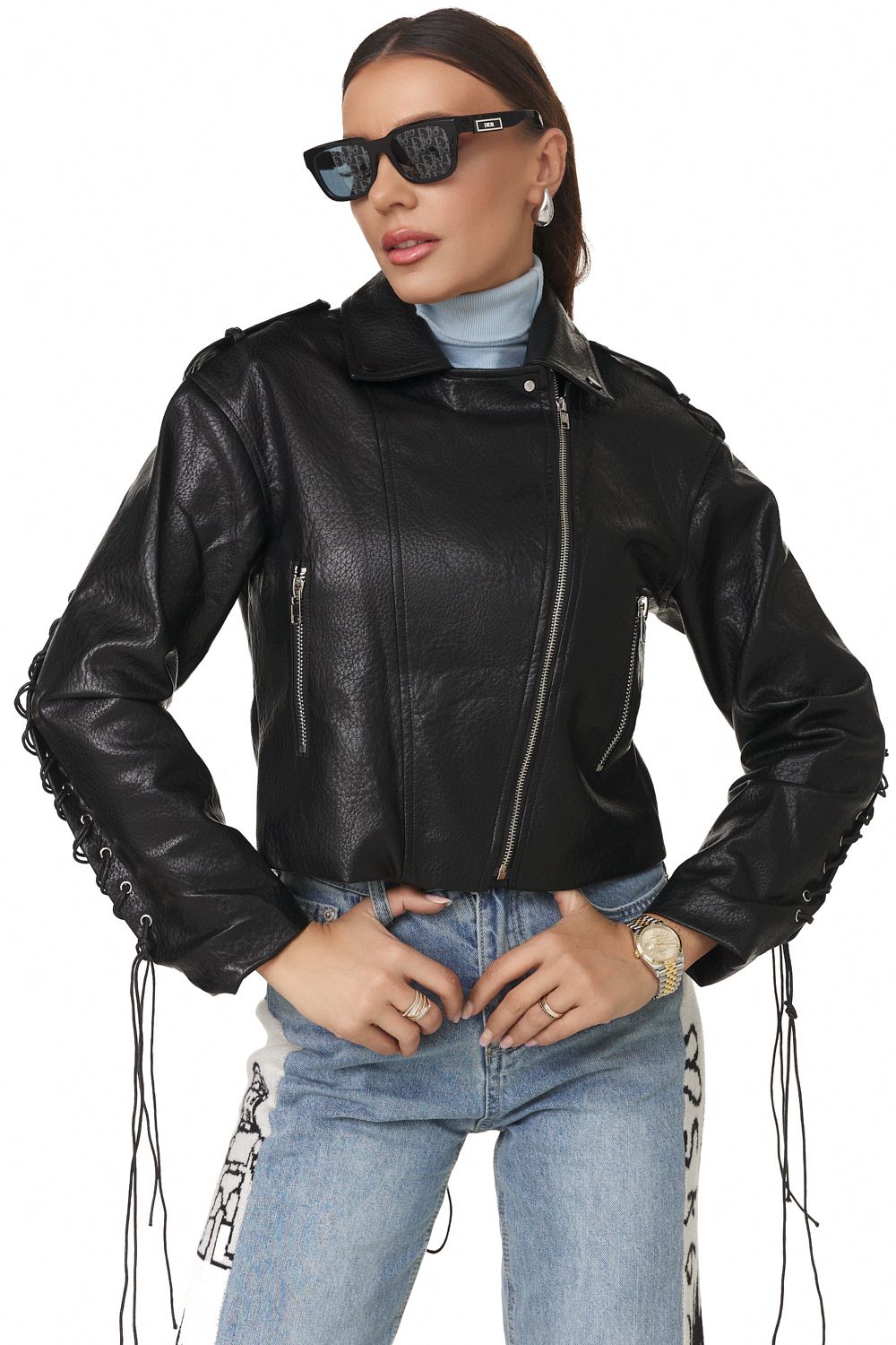 Geaca dama casual neagra Cristay Bogas