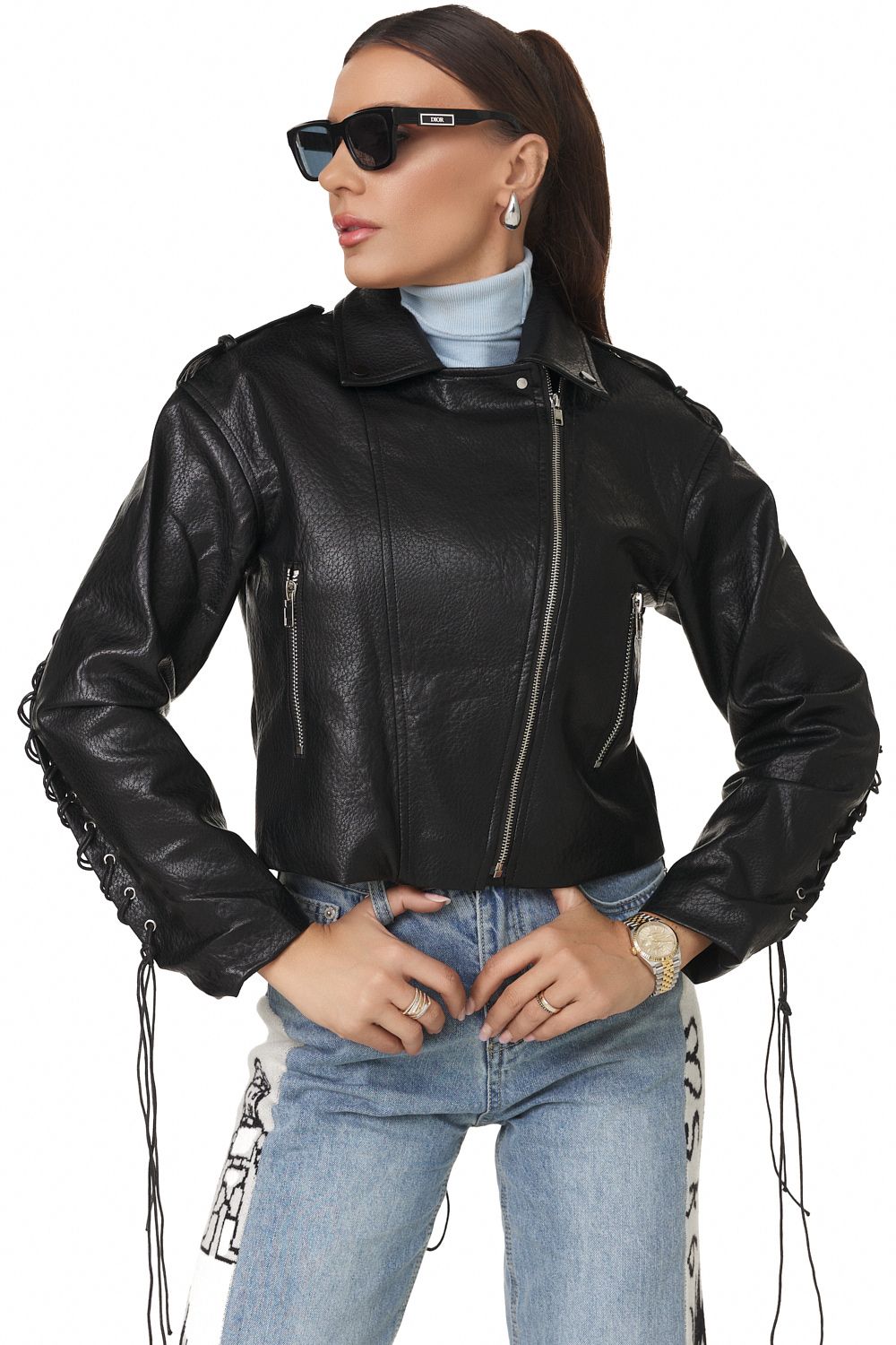 Geaca dama casual neagra Cristay Bogas