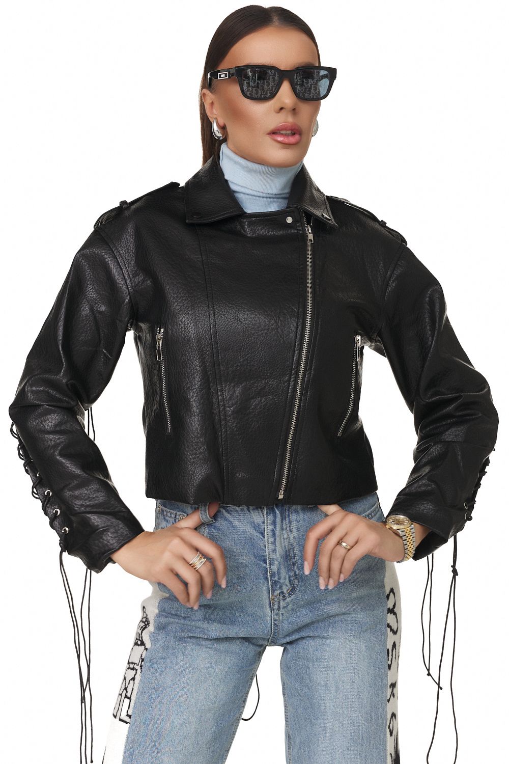 Geaca dama casual neagra Cristay Bogas