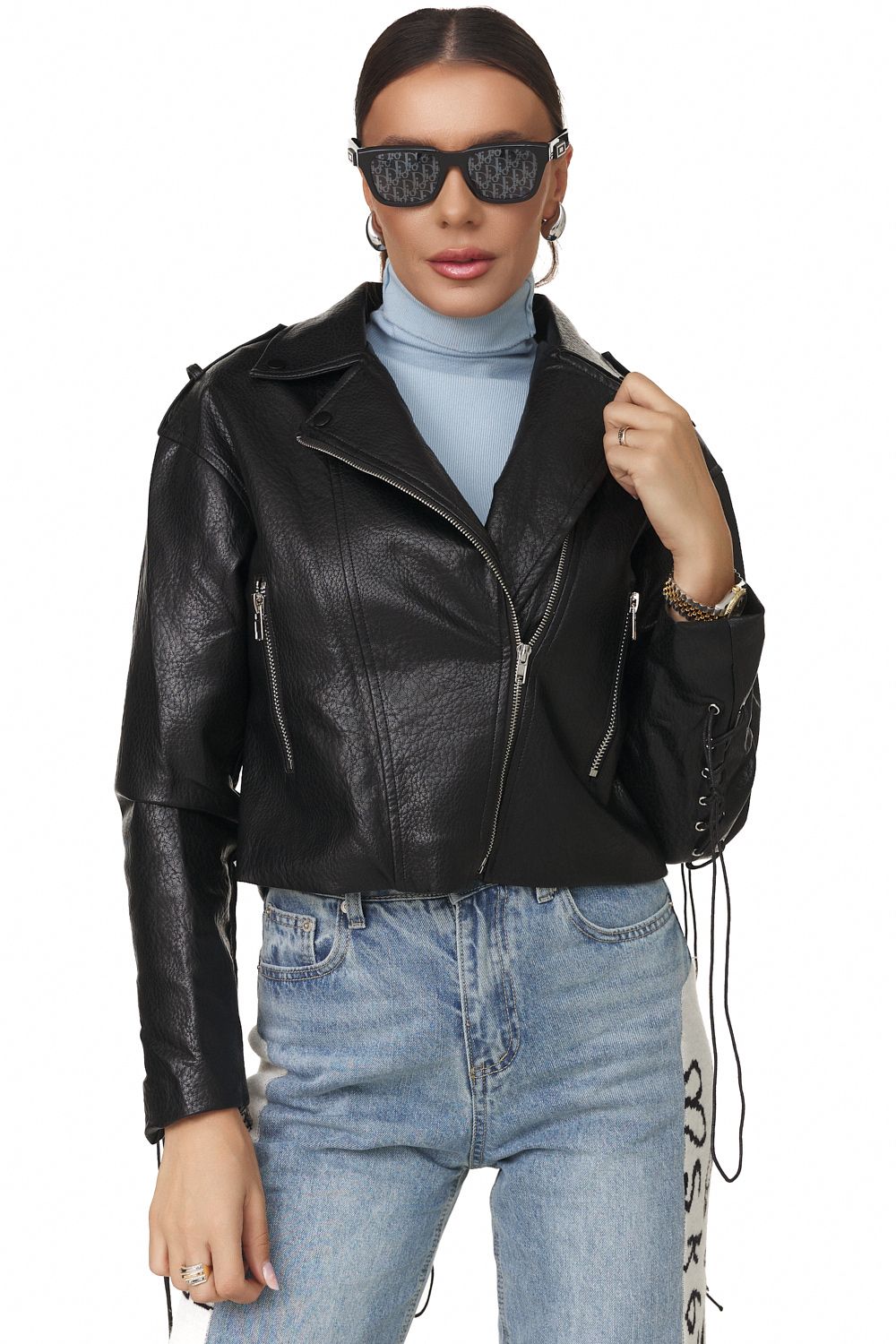 Geaca dama casual neagra Cristay Bogas