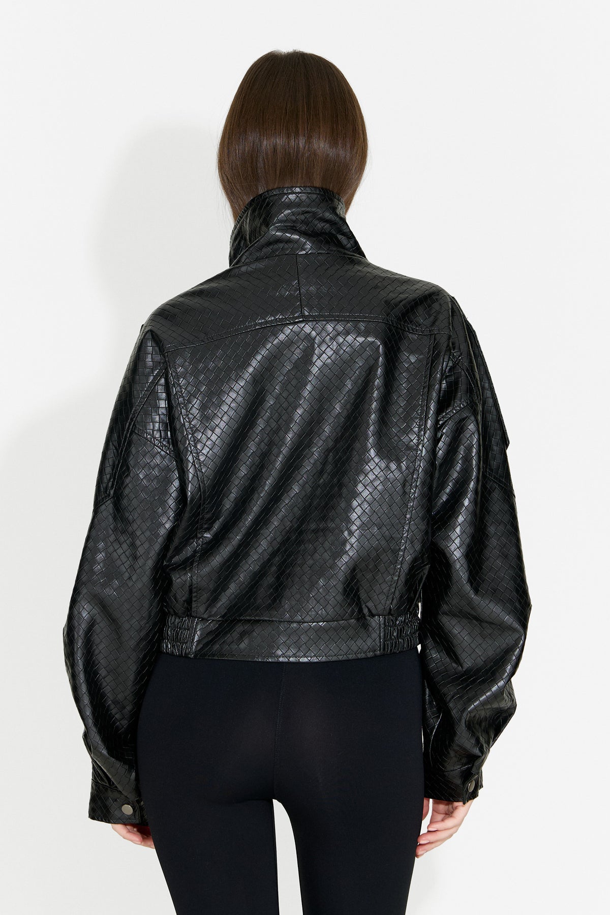 Geaca dama casual neagra Gruroyena Bogas