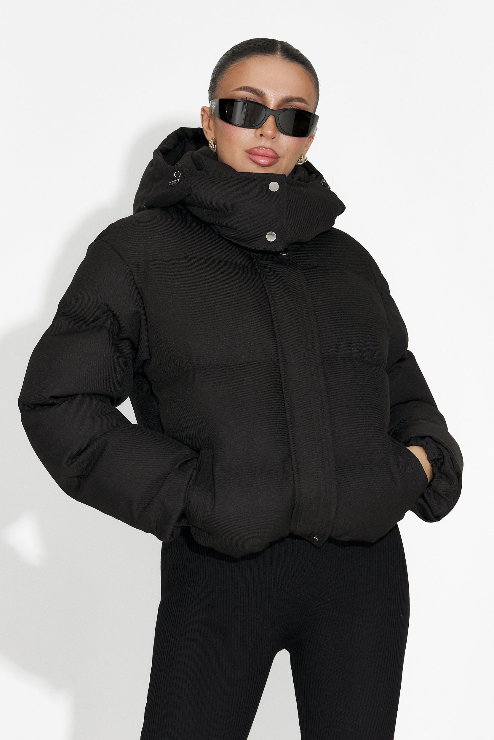 Luisana Bogas Black Casual Women's Jacket