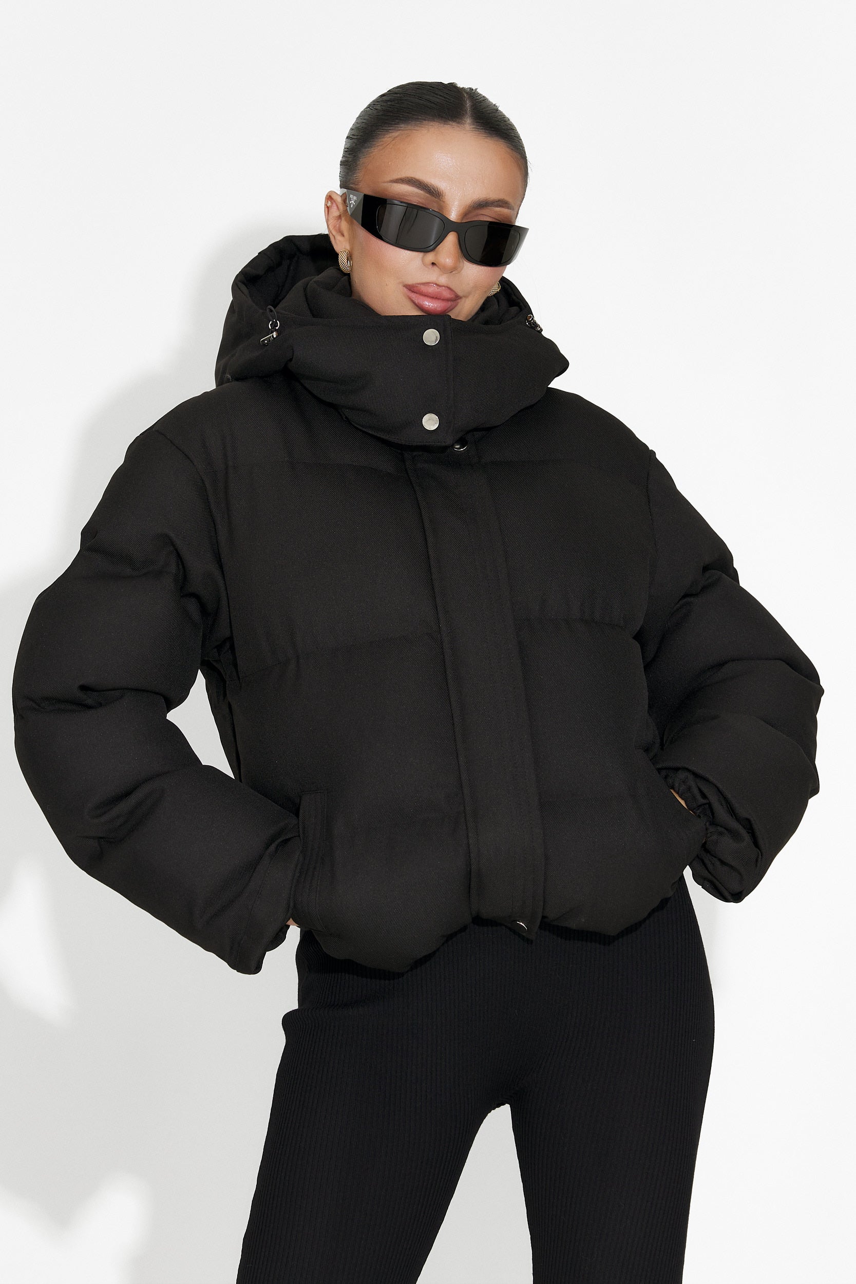 Luisana Bogas Black Casual Women's Jacket