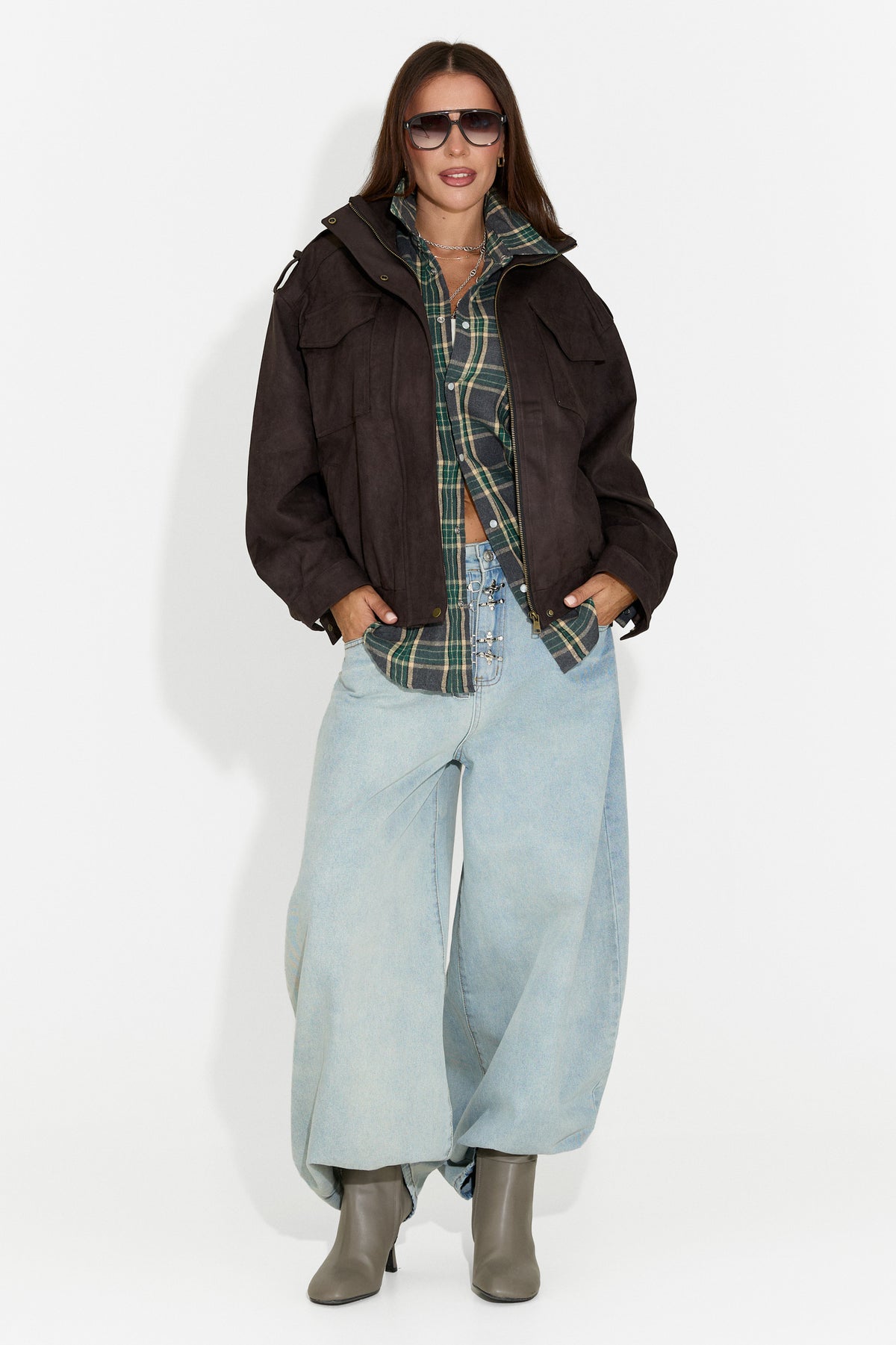 Geaca dama casual neagra Renoya Bogas