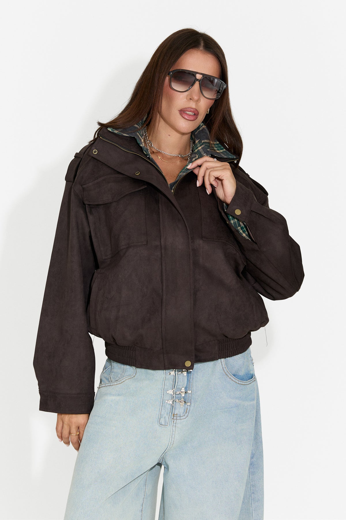 Geaca dama casual neagra Renoya Bogas, imaginea 9 din 9