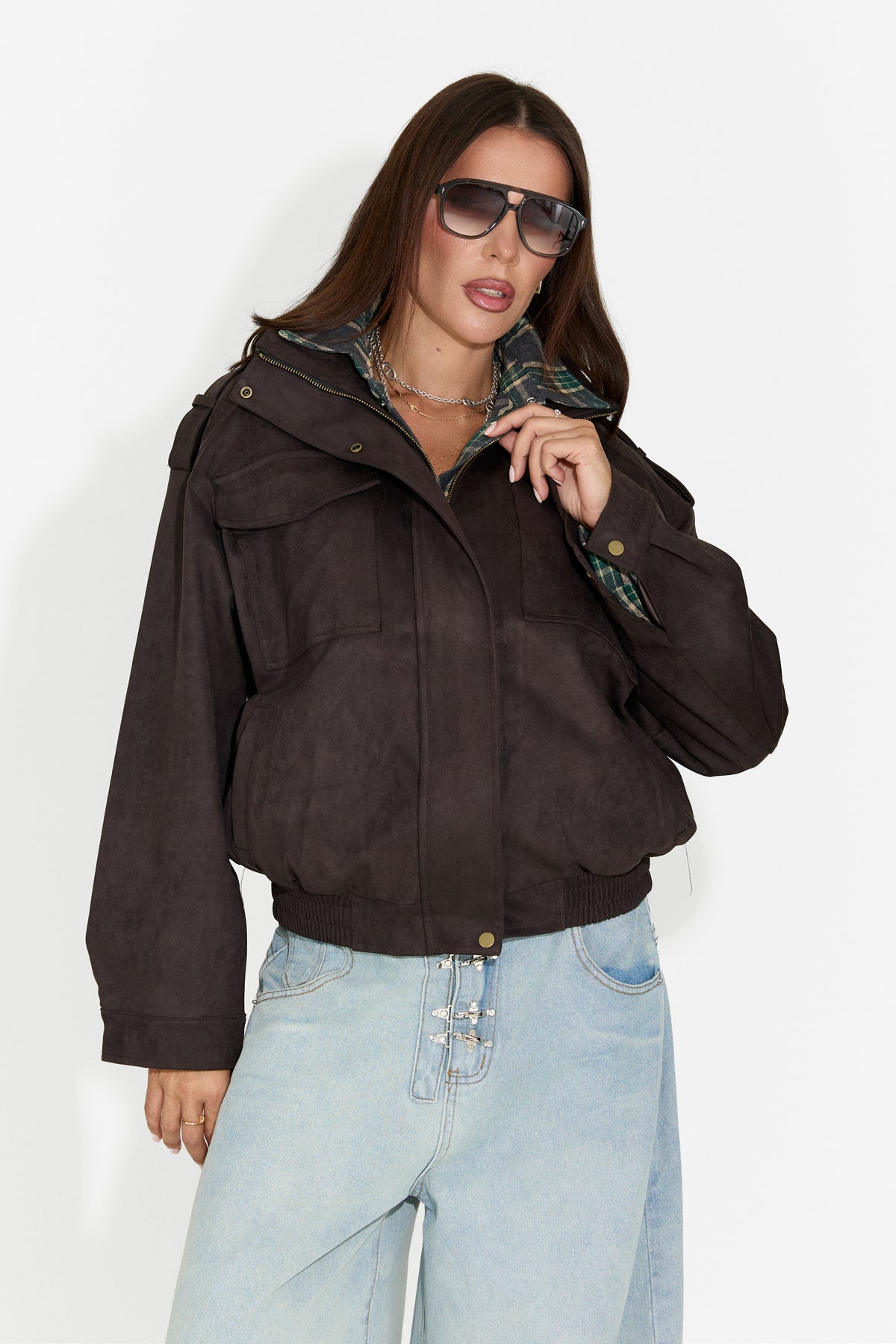 Geaca dama casual neagra Renoya Bogas