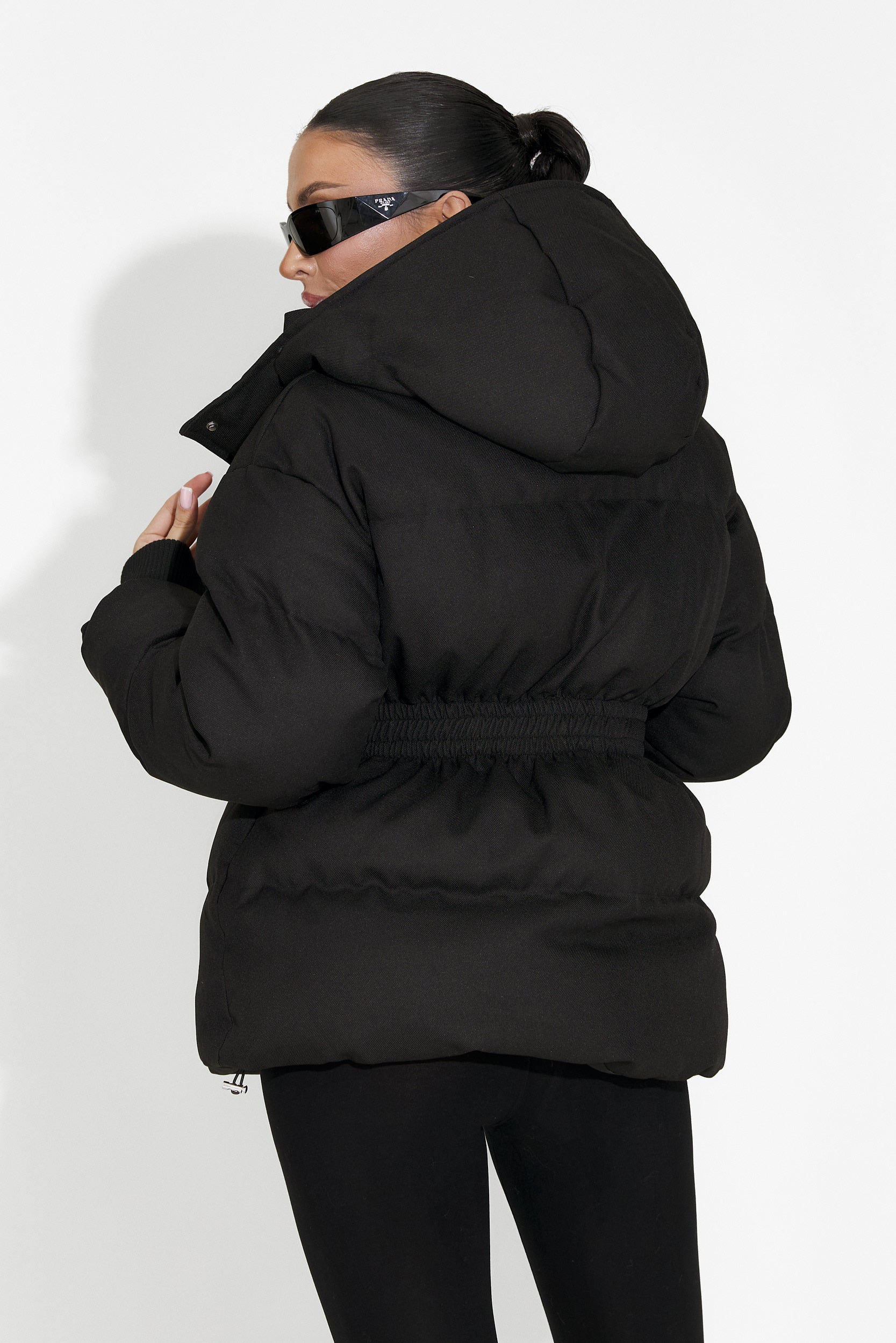 Geaca dama casual neagra Savrina Bogas