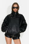 Geaca dama casual neagra Scatonia Bogas