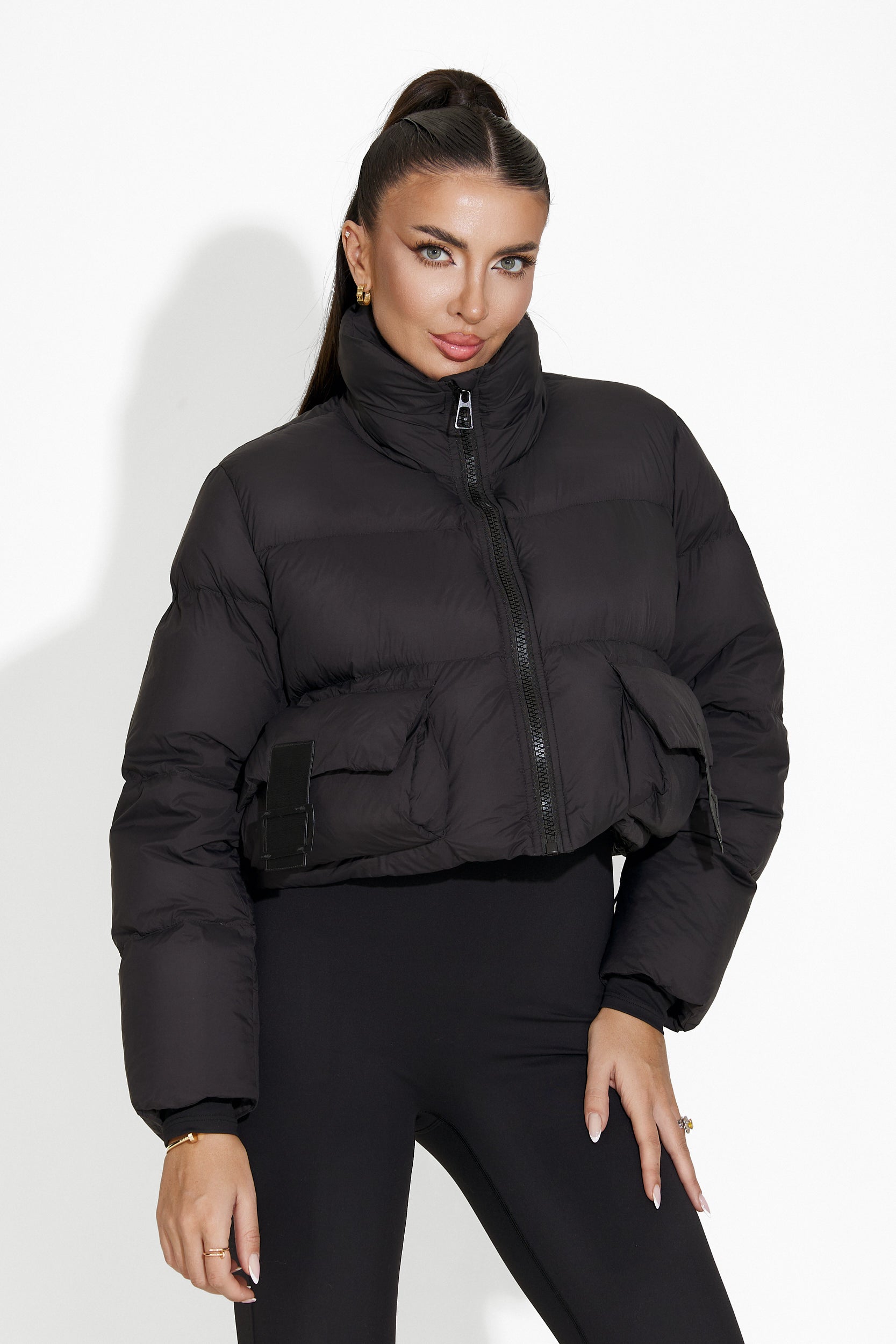 Geaca dama casual neagra Zeyla Bogas