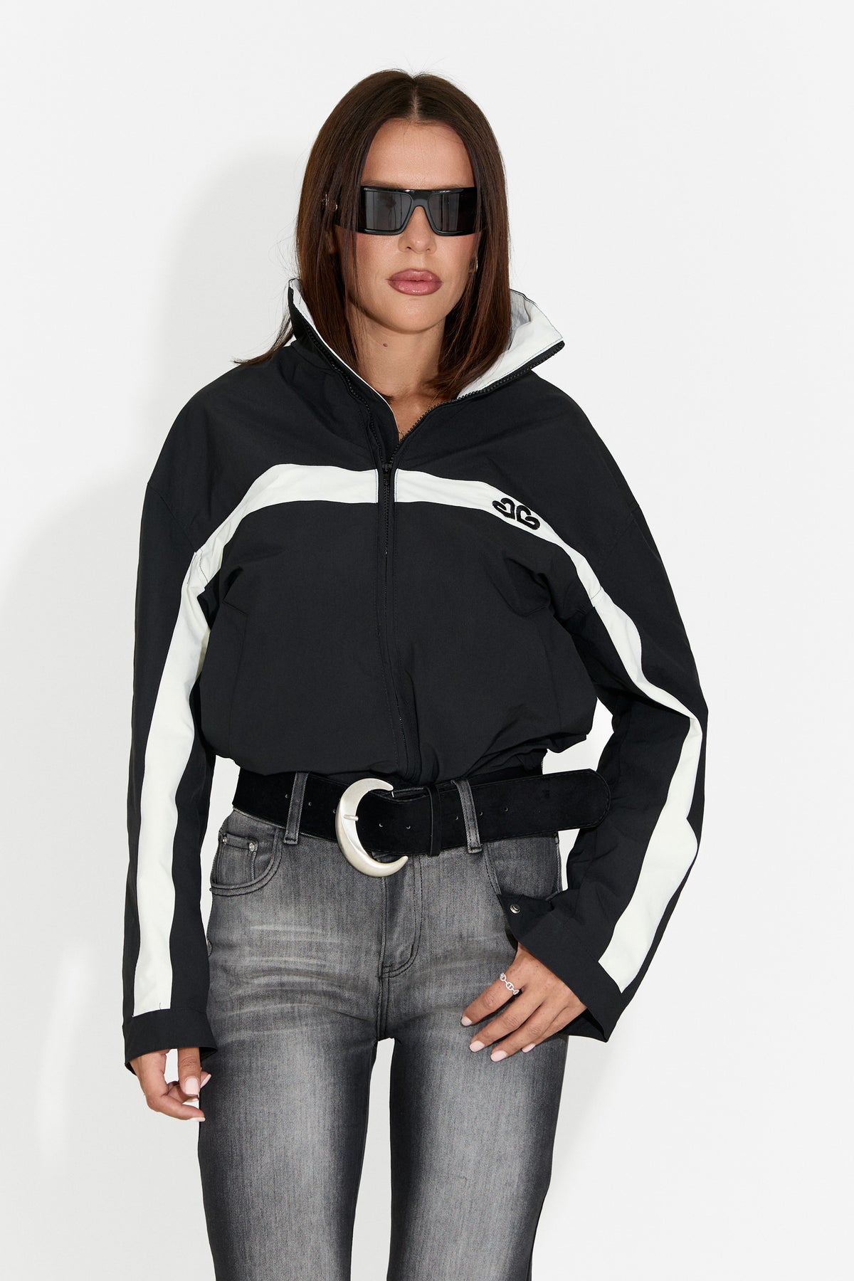 Geaca dama casual neagra Zoerina Bogas, imaginea 8 din 9
