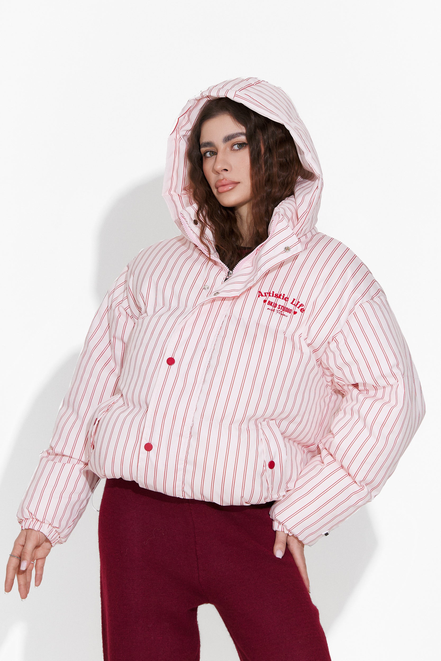 Women's casual red jacket Chiana Bogas