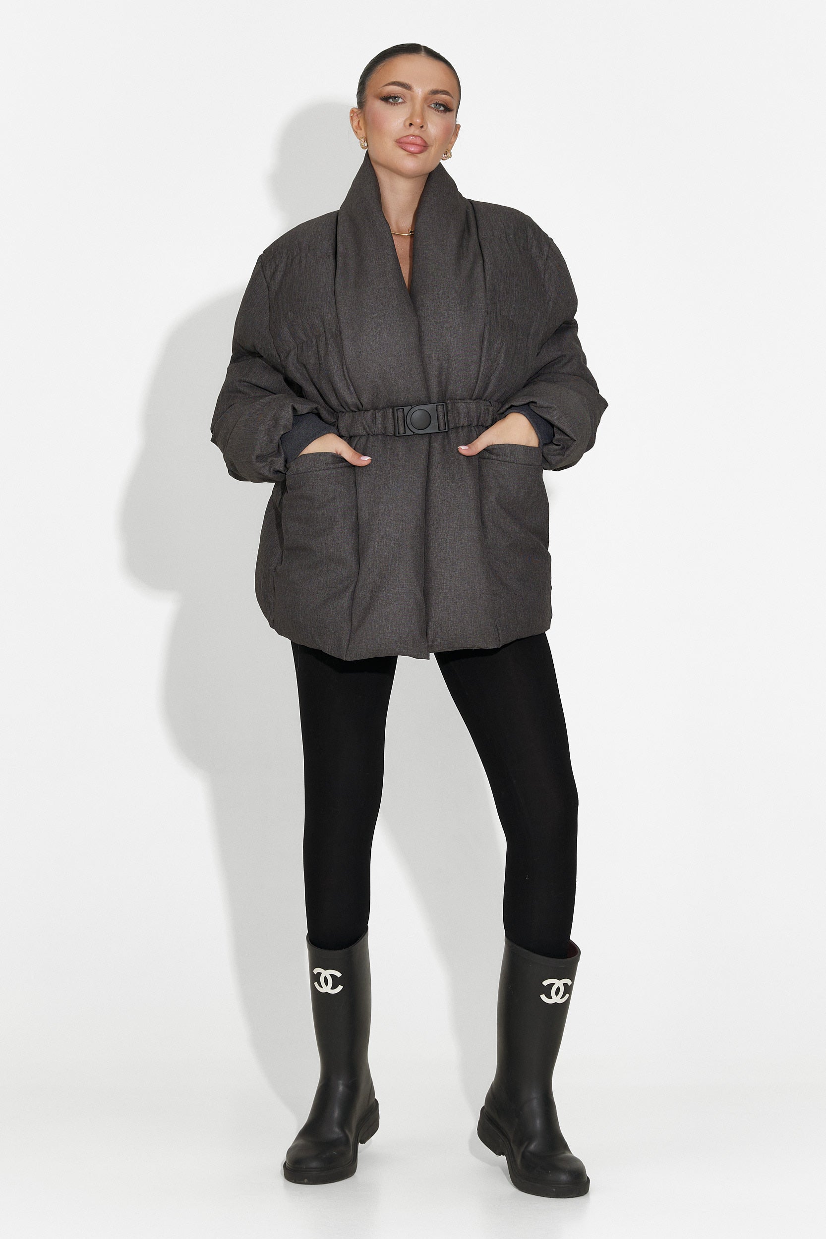 Geaca dama gri Kathea Bogas