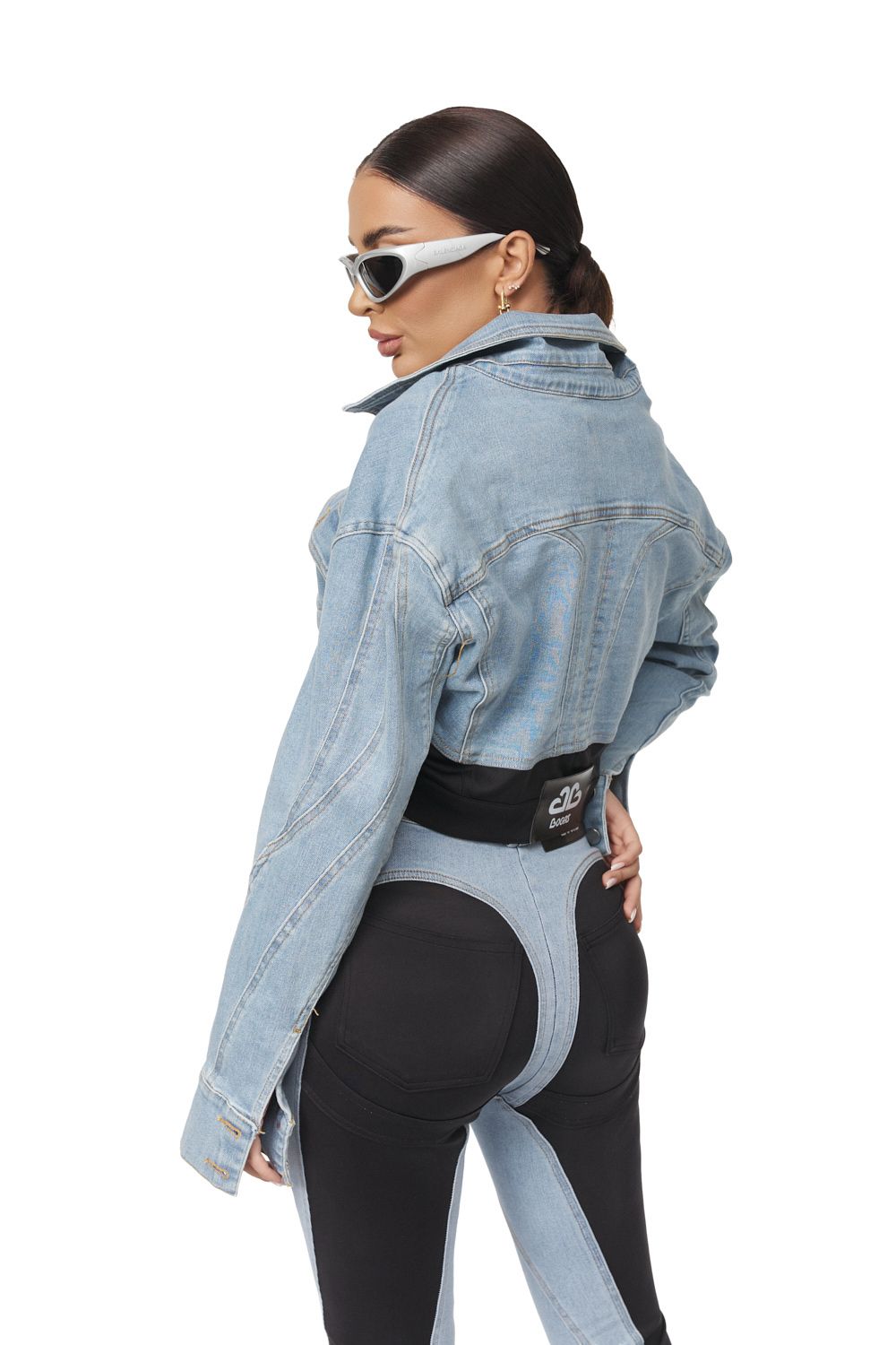 Yezia Bogas blue short jacket for women