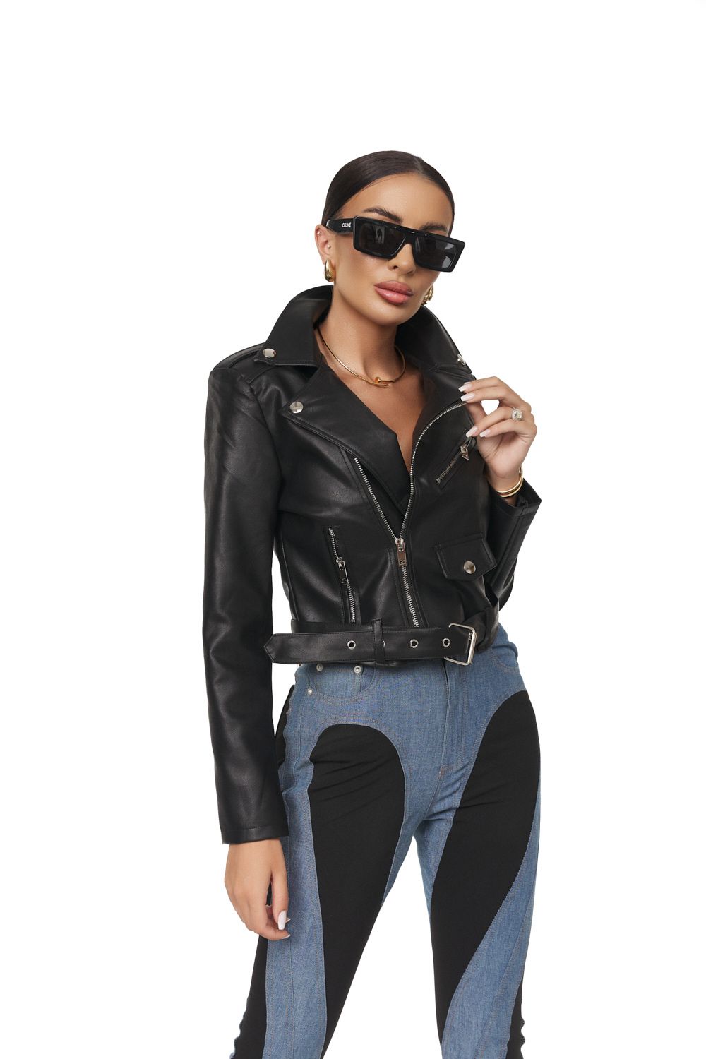Geaca dama scurta neagra Pasmy Bogas