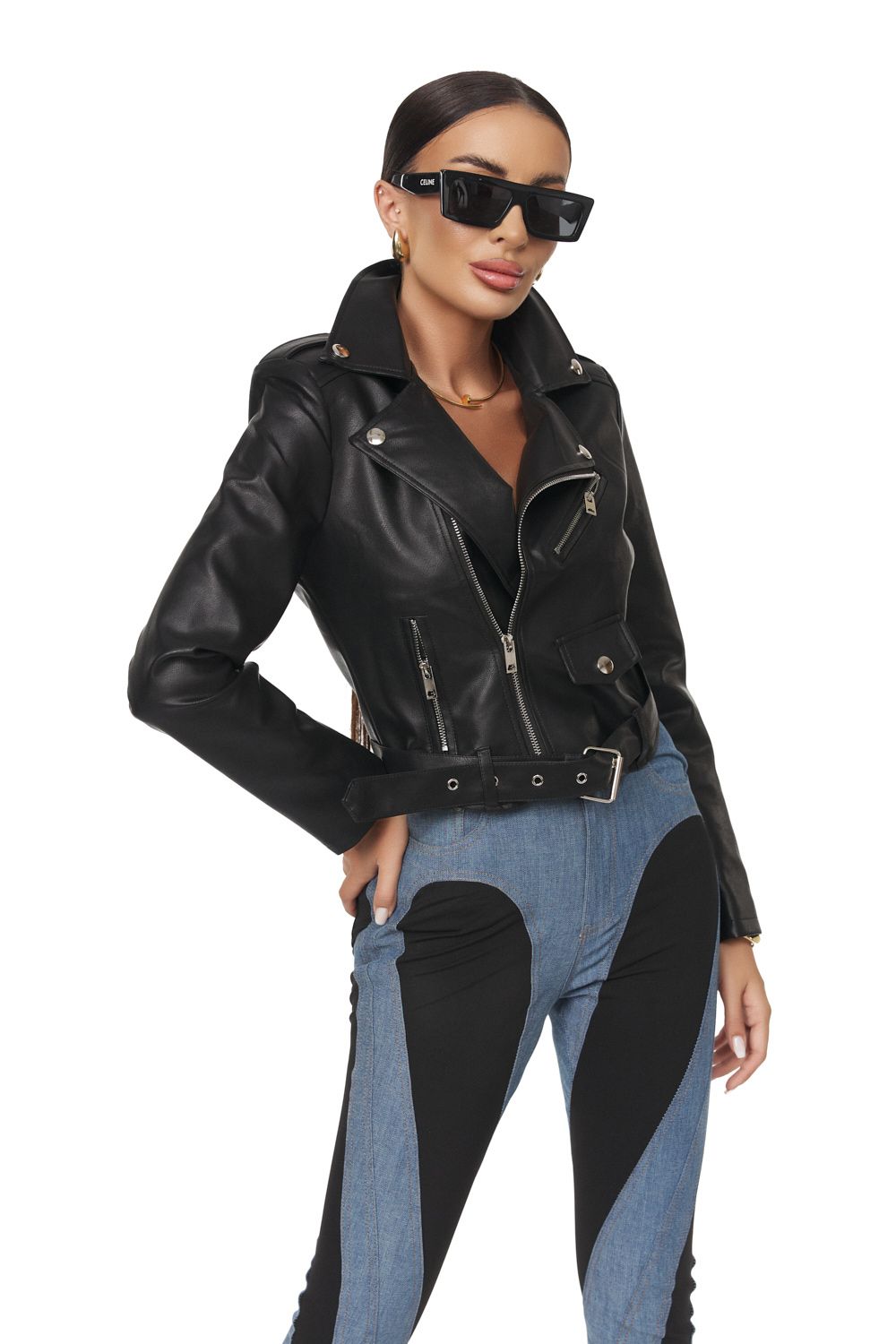 Geaca dama scurta neagra Pasmy Bogas