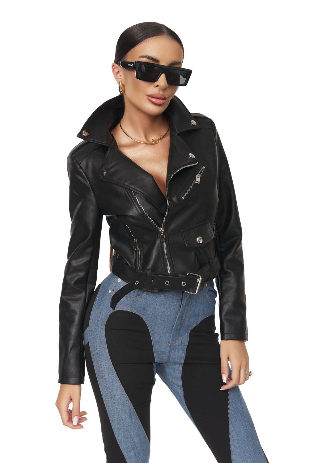 Geaca dama scurta neagra Pasmy Bogas