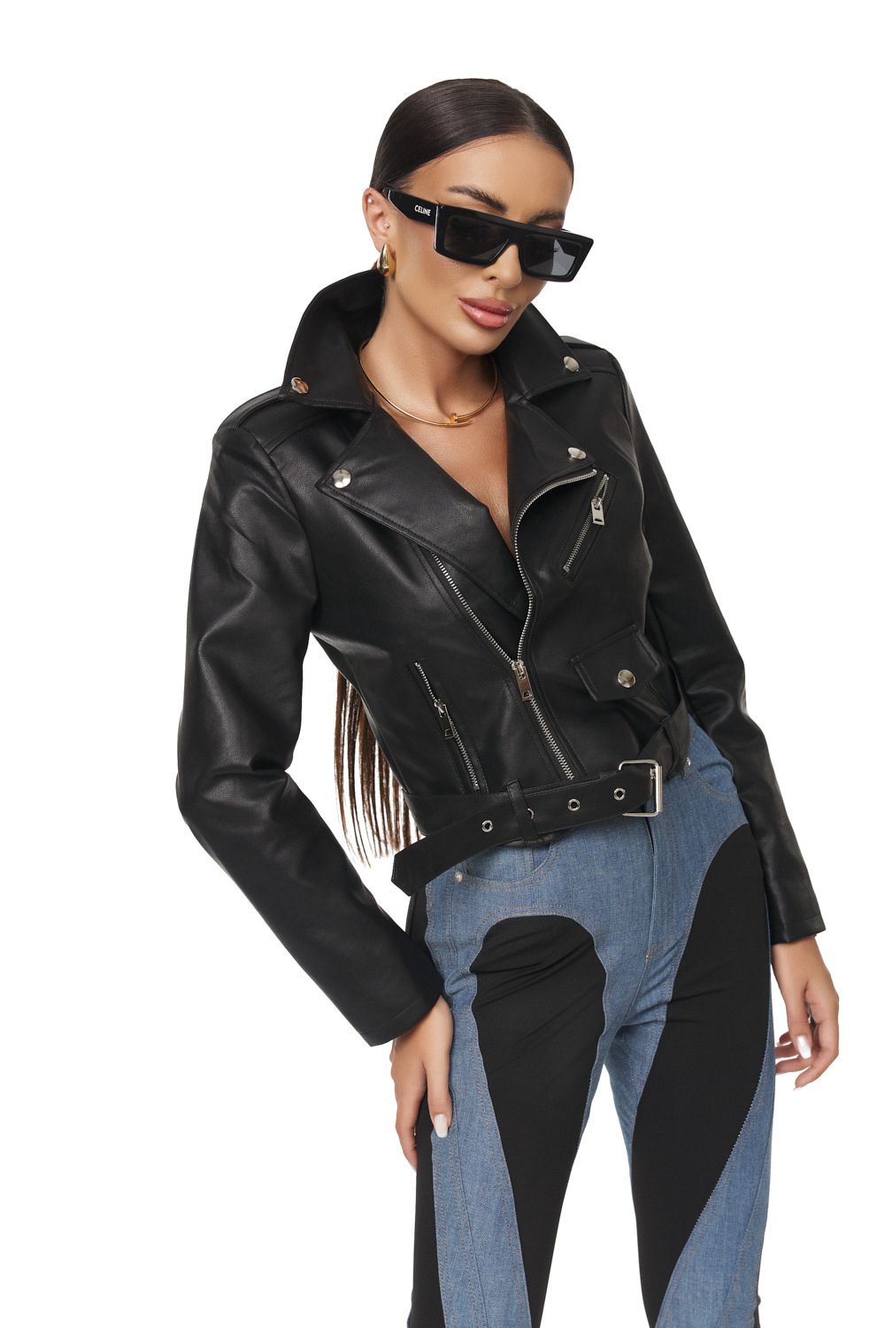 Geaca dama scurta neagra Pasmy Bogas