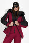 Geaca ski dama burgundy Atniuq Bogas