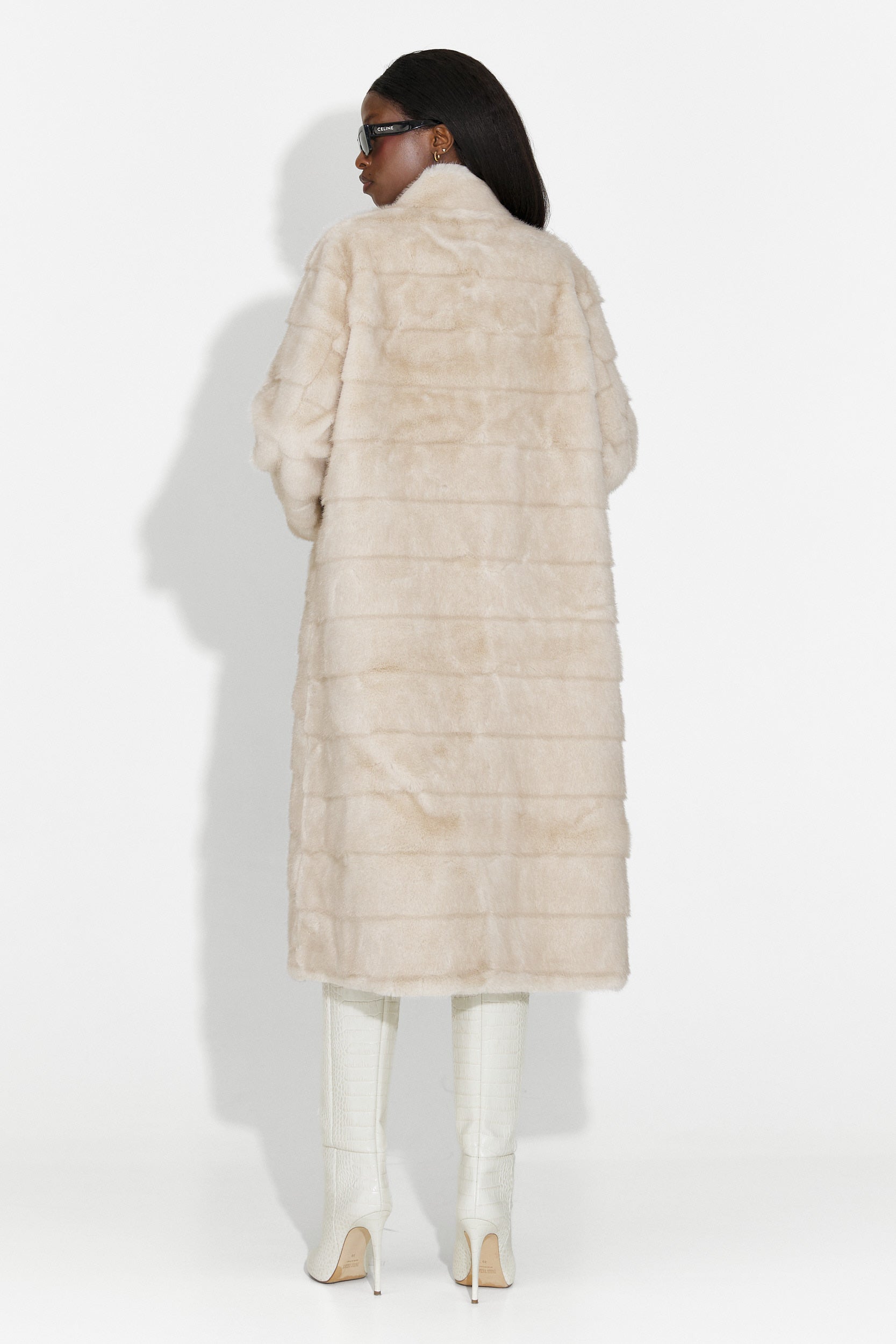 Elisea Bogas Beige Fur Coat