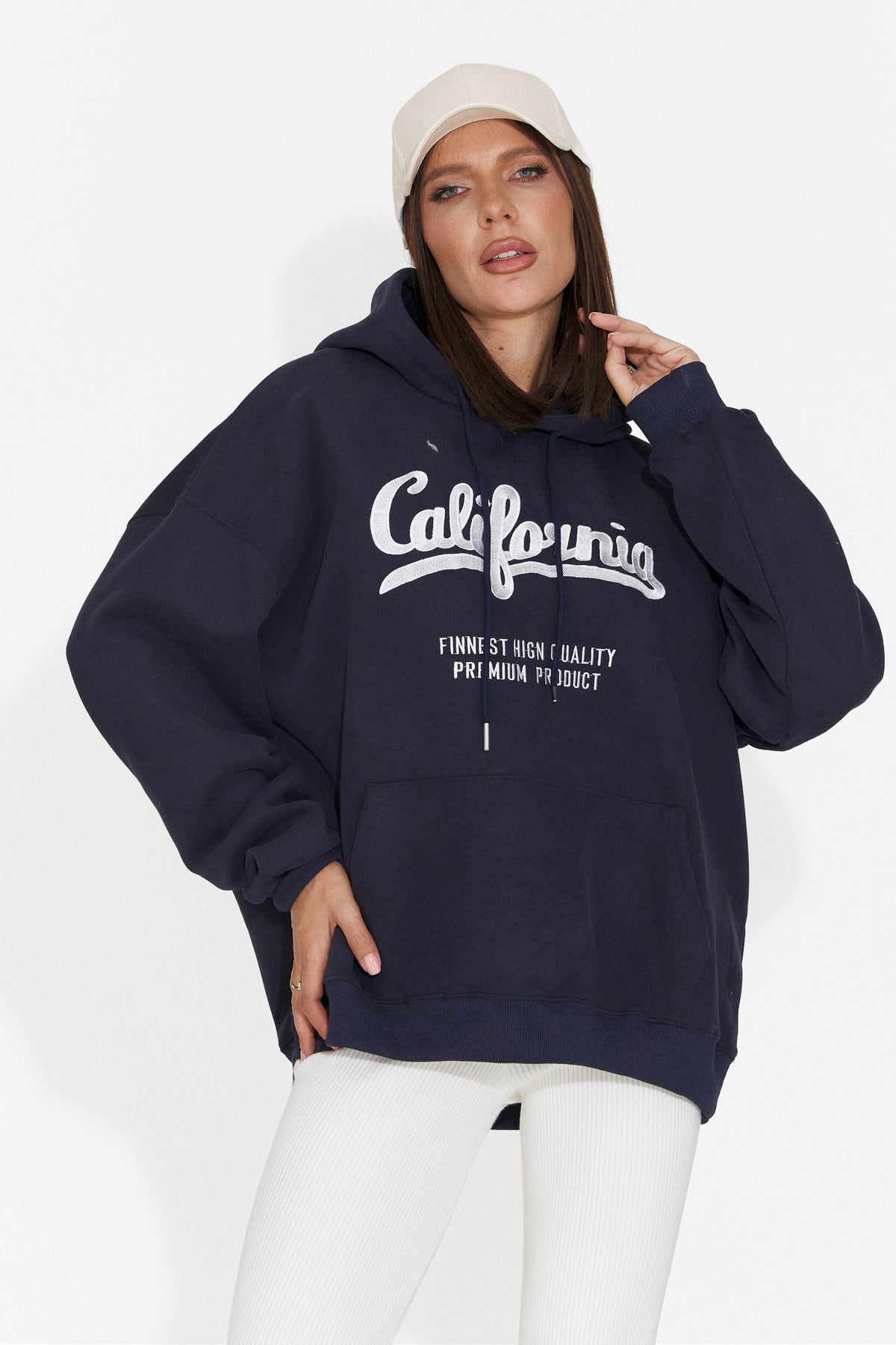 Hanorac casual bleumarin Velzeisa Bogas