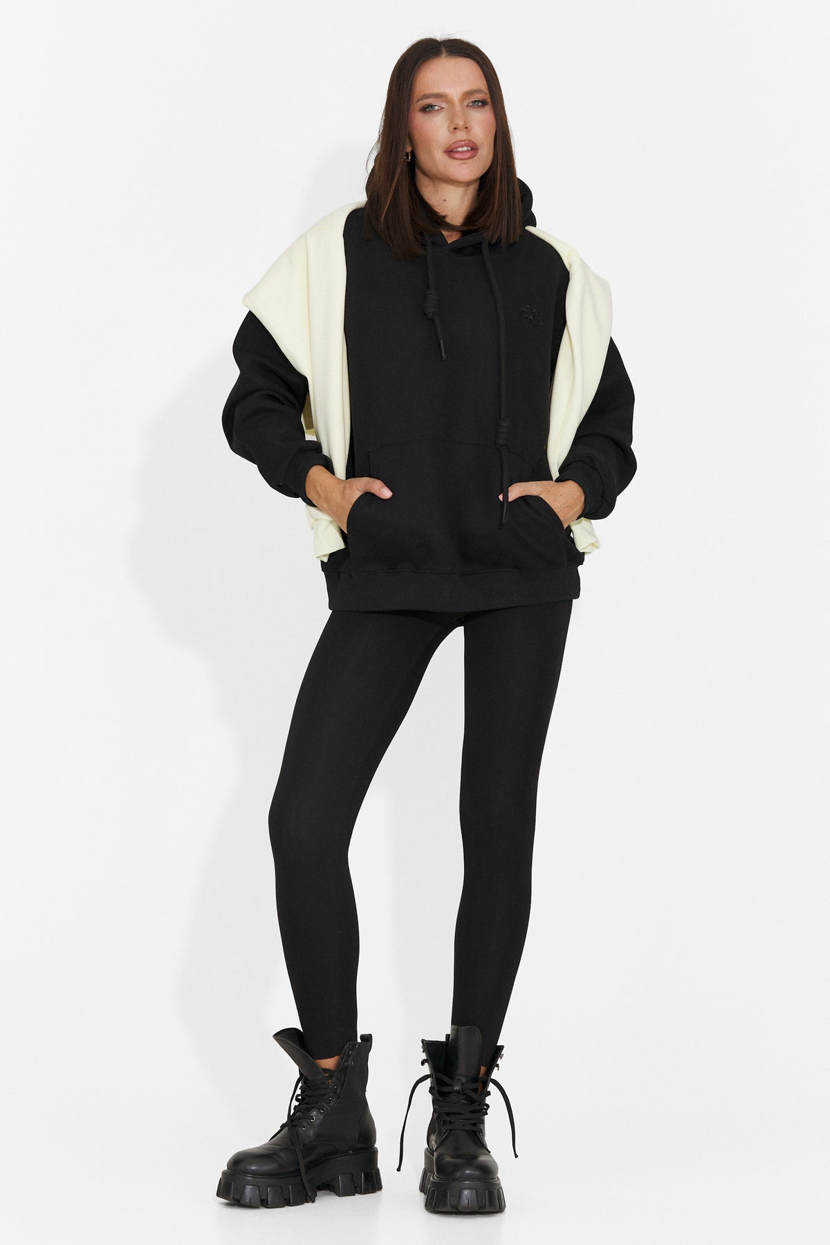 Hanorac casual negru Ciratonia Bogas