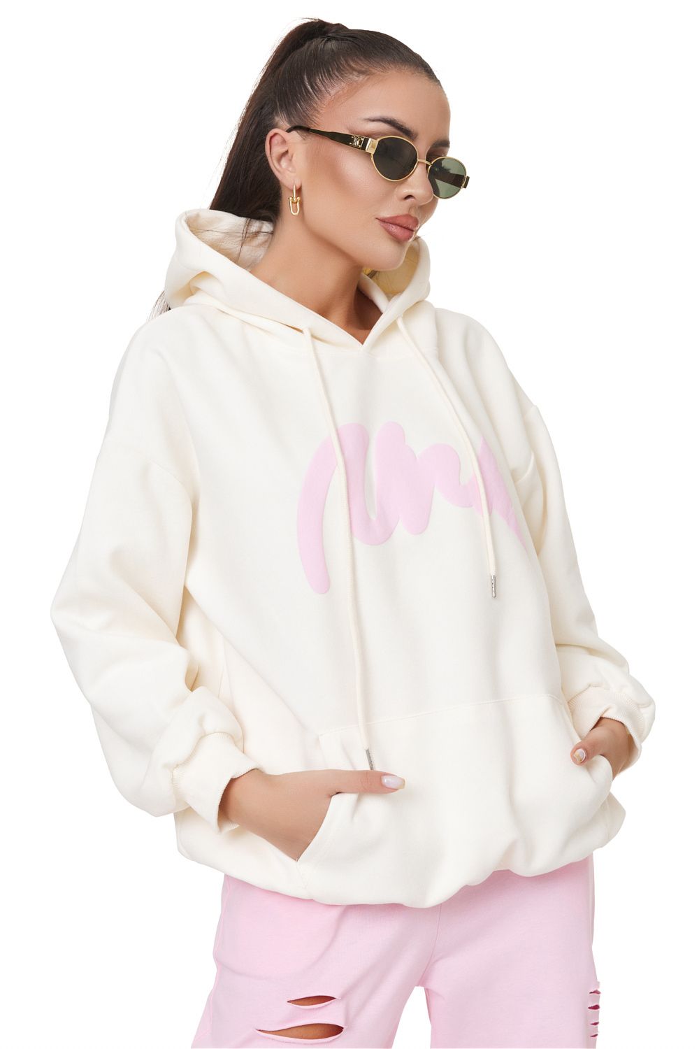 Vivianisia Bogas casual beige ladies sweatshirt