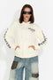 Hanorac dama casual crem Perdela Bogas