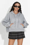 Loravia Bogas Dark Grey Casual Women's Hoodie